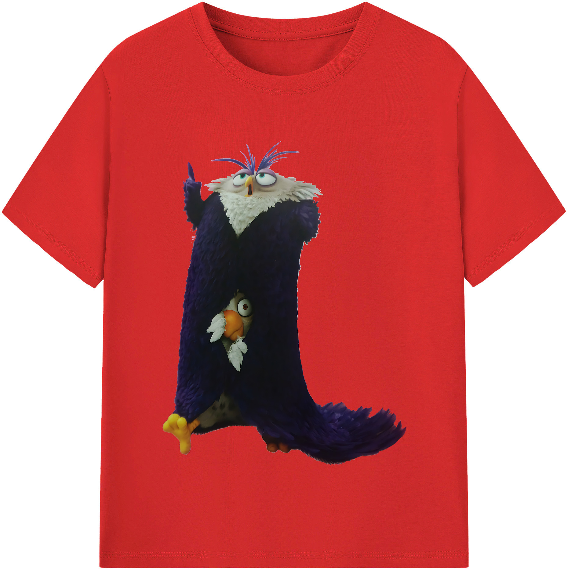 （画像用） Angry Birds アングリーバード 綿100％半袖Tシャツ（フロントプリント）