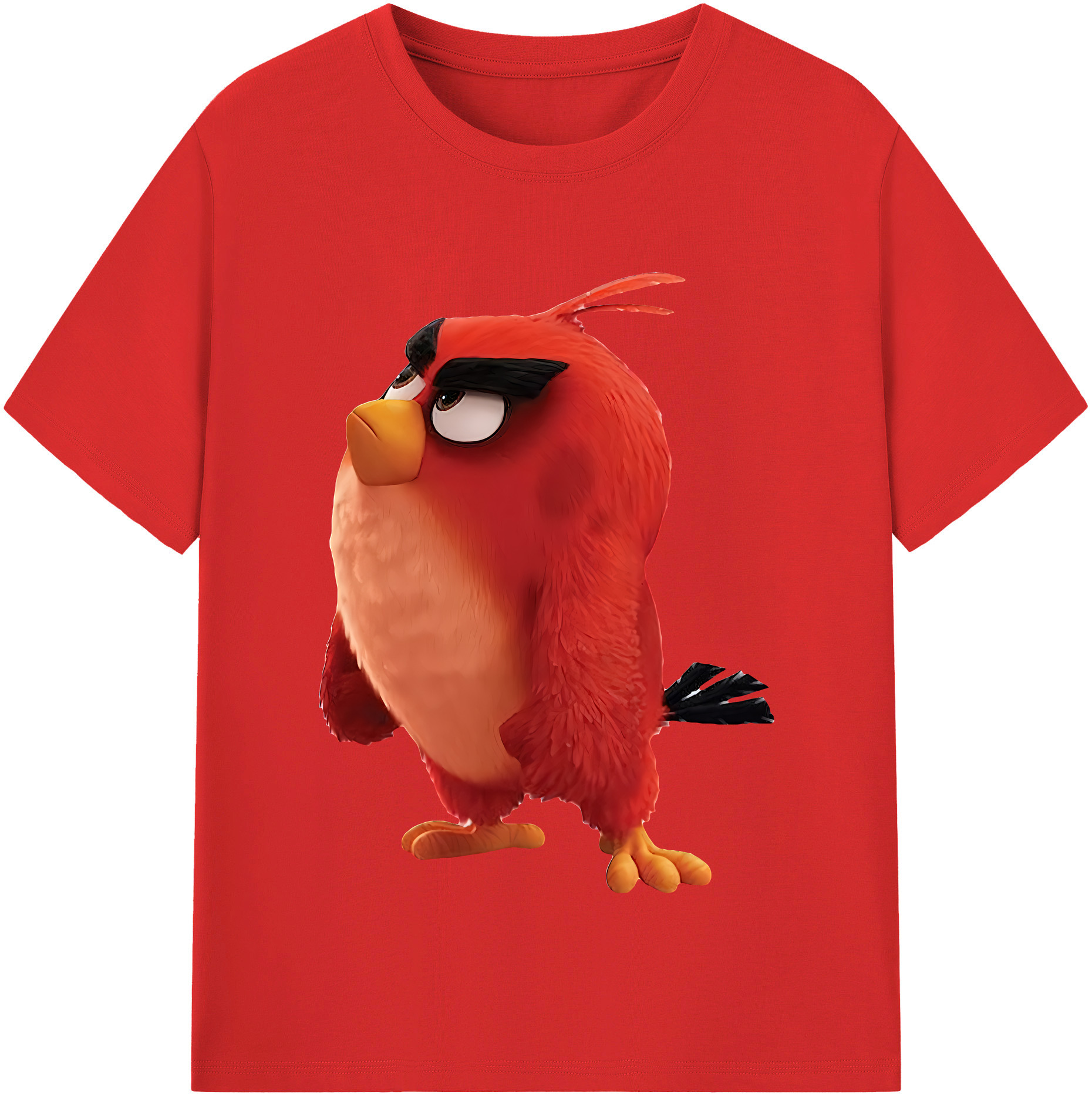 （画像用） Angry Birds アングリーバード 綿100％半袖Tシャツ（フロントプリント）