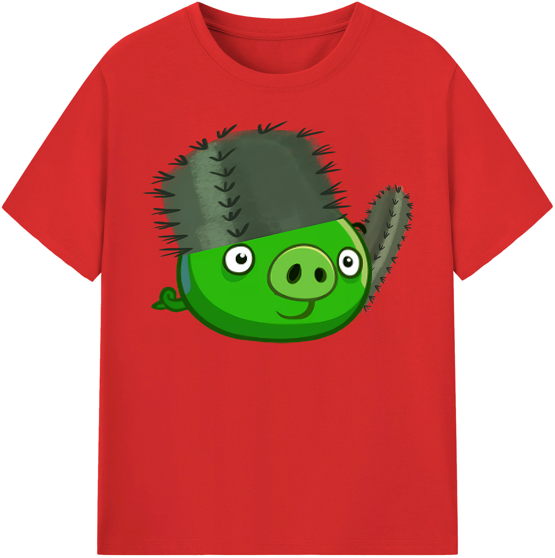 Angry Birds アングリーバード 綿100％半袖Tシャツ（フロントプリント）