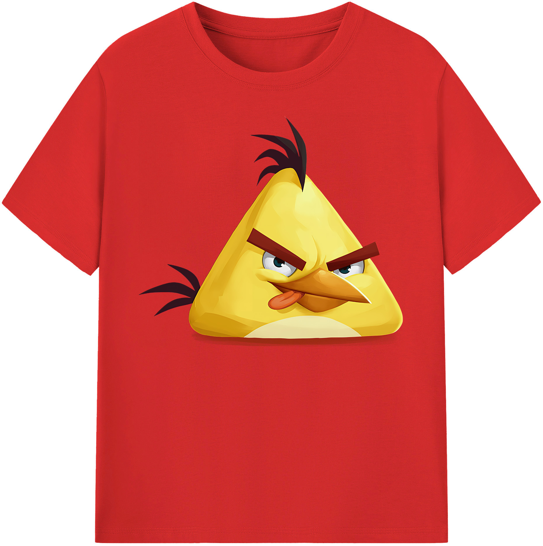 （画像用） Angry Birds アングリーバード 綿100％半袖Tシャツ（フロントプリント）