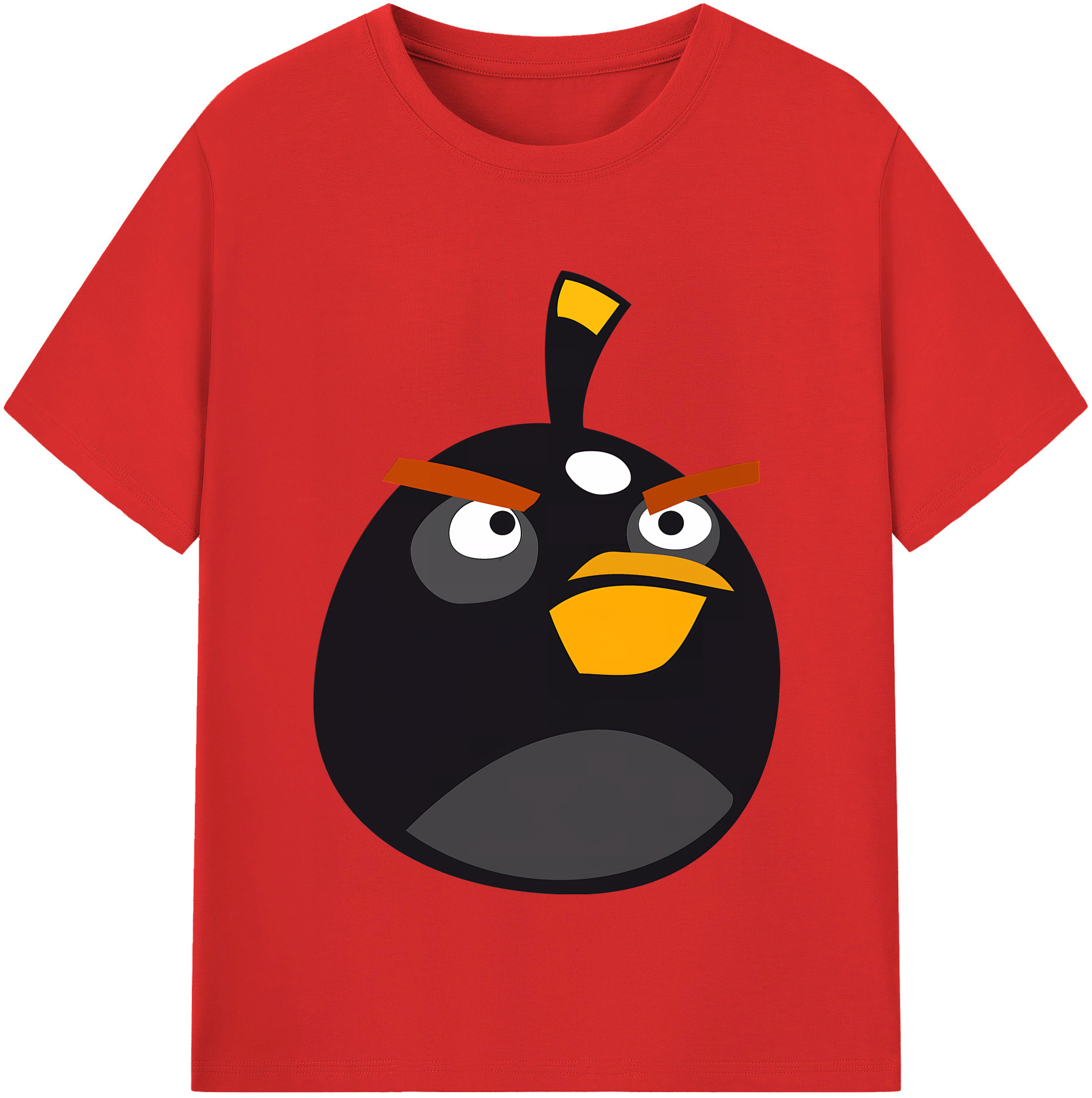 （画像用） Angry Birds アングリーバード 綿100％半袖Tシャツ（フロントプリント）