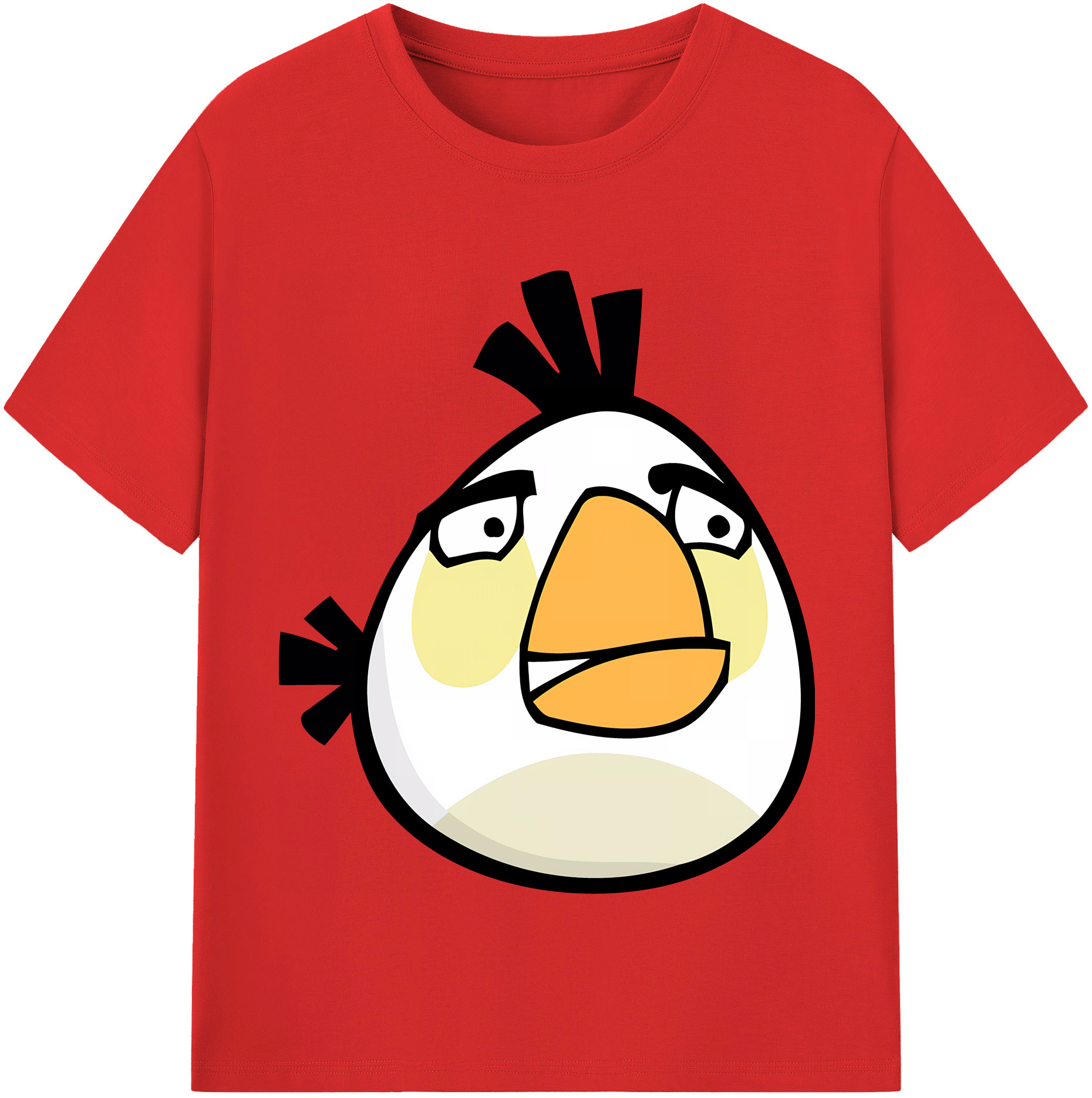 （画像用） Angry Birds アングリーバード 綿100％半袖Tシャツ（フロントプリント）