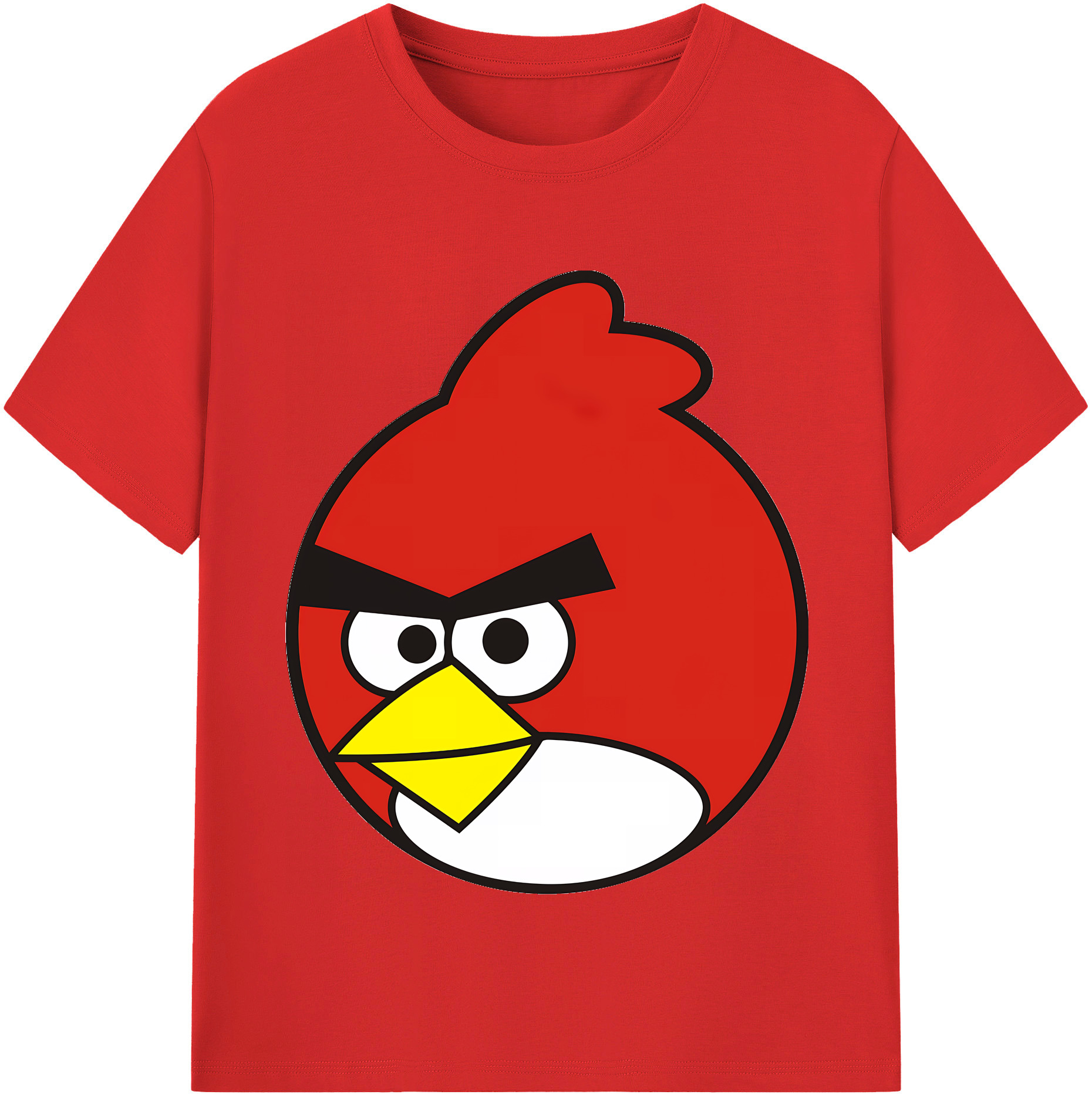 （画像用） Angry Birds アングリーバード 綿100％半袖Tシャツ（フロントプリント）