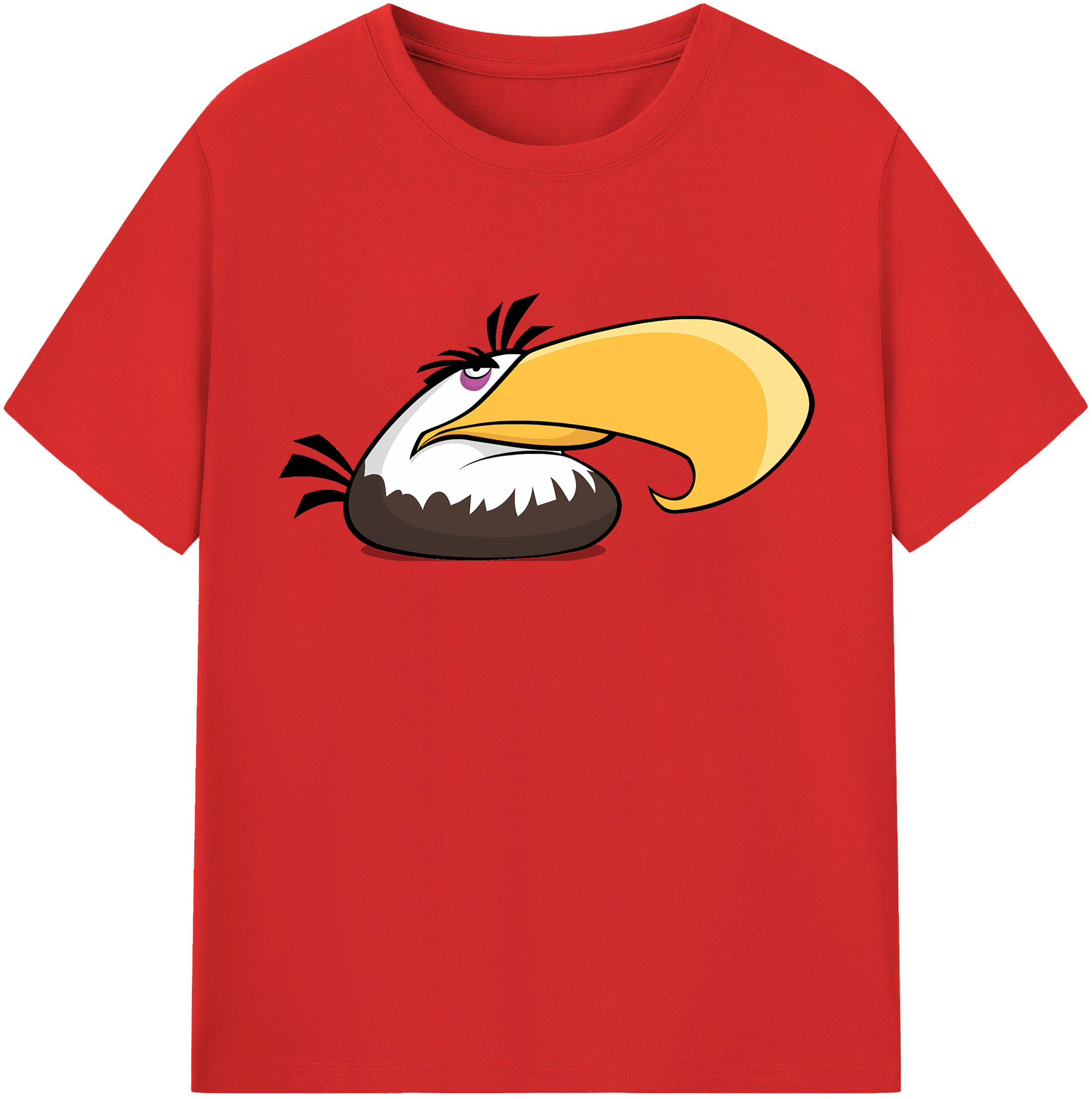 （画像用） Angry Birds アングリーバード 綿100％半袖Tシャツ（フロントプリント）