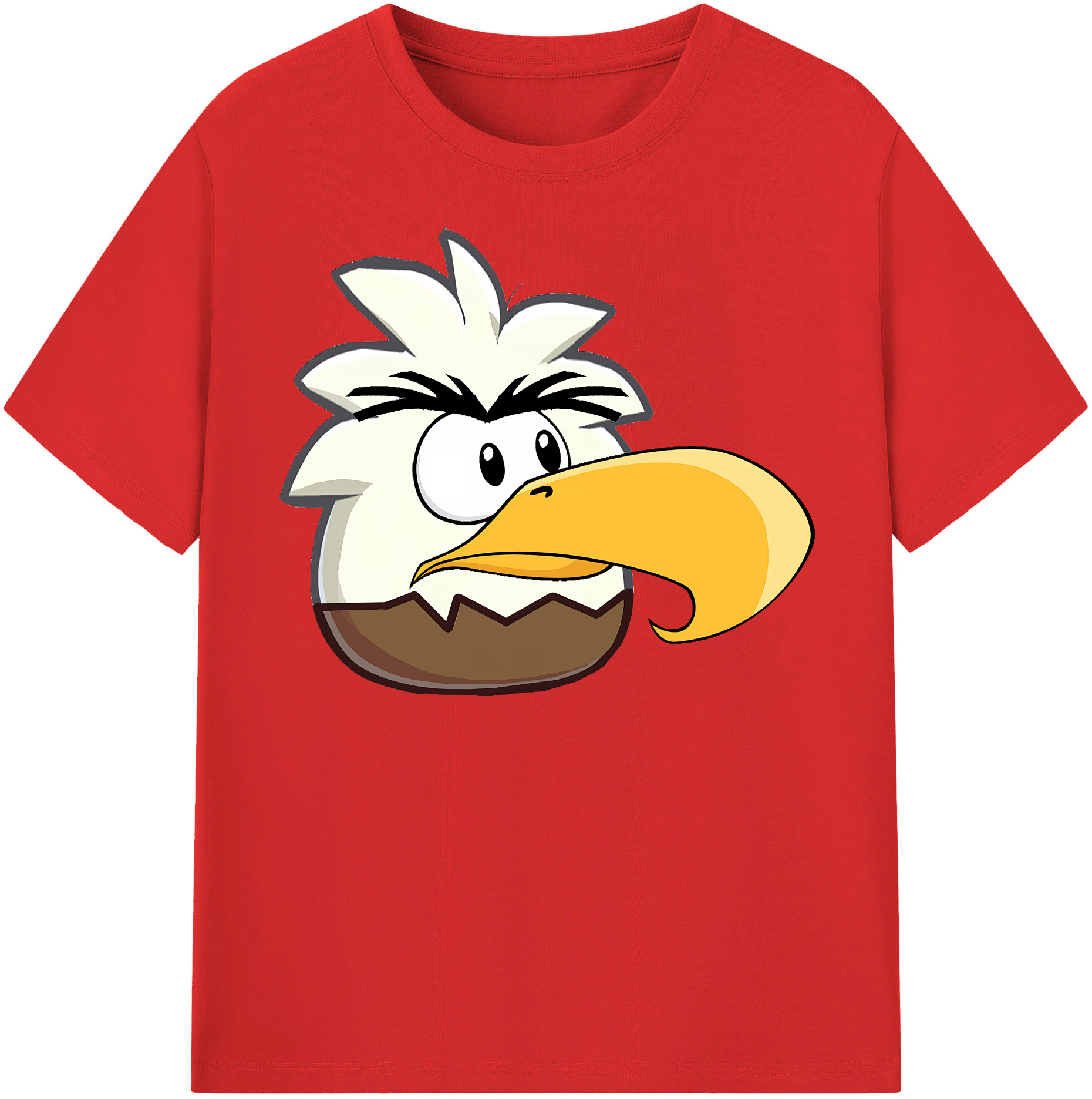 （画像用） Angry Birds アングリーバード 綿100％半袖Tシャツ（フロントプリント）
