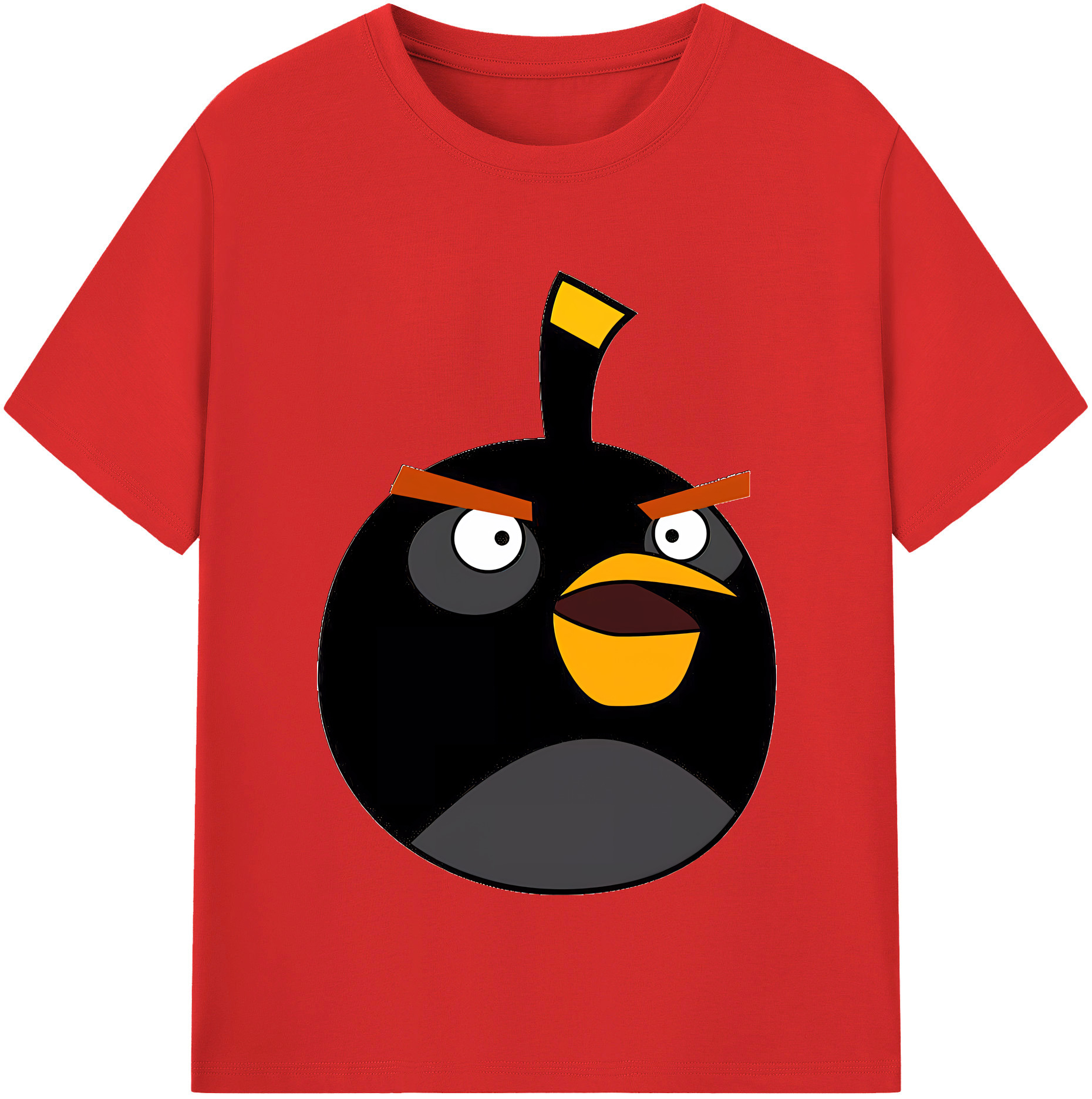 （画像用） Angry Birds アングリーバード 綿100％半袖Tシャツ（フロントプリント）
