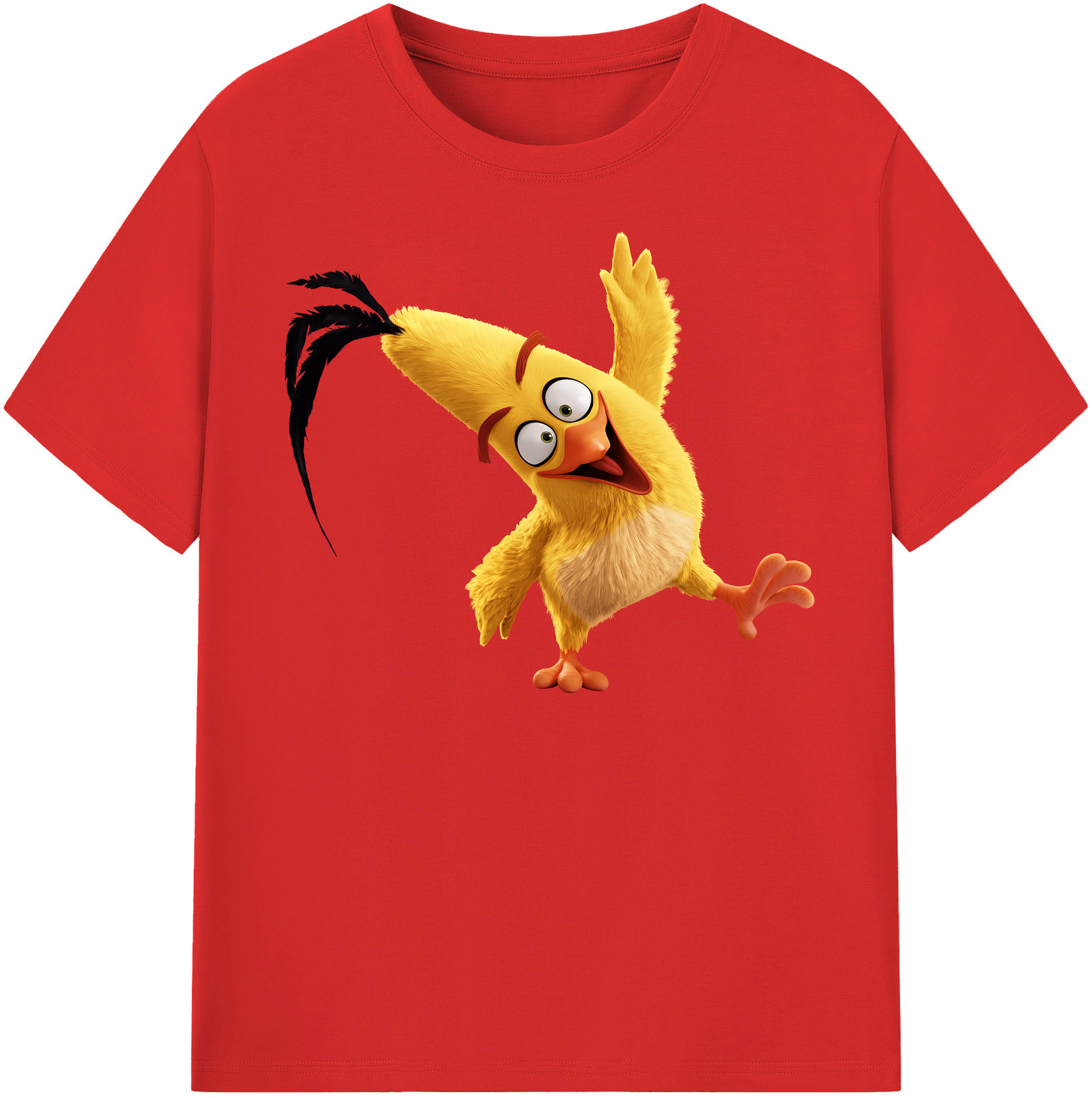 （画像用） Angry Birds アングリーバード 綿100％半袖Tシャツ（フロントプリント）