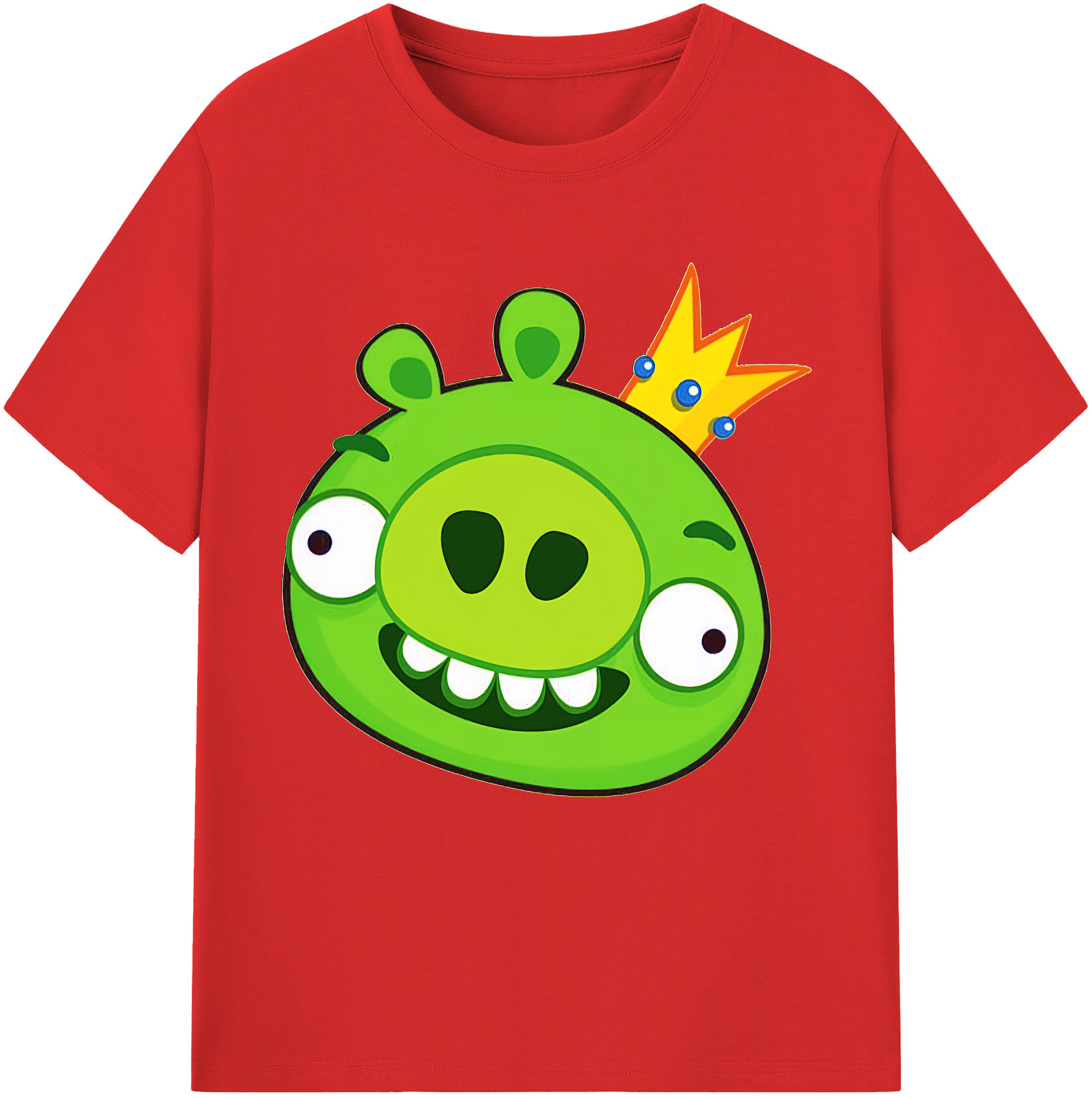 （画像用） Angry Birds アングリーバード 綿100％半袖Tシャツ（フロントプリント）