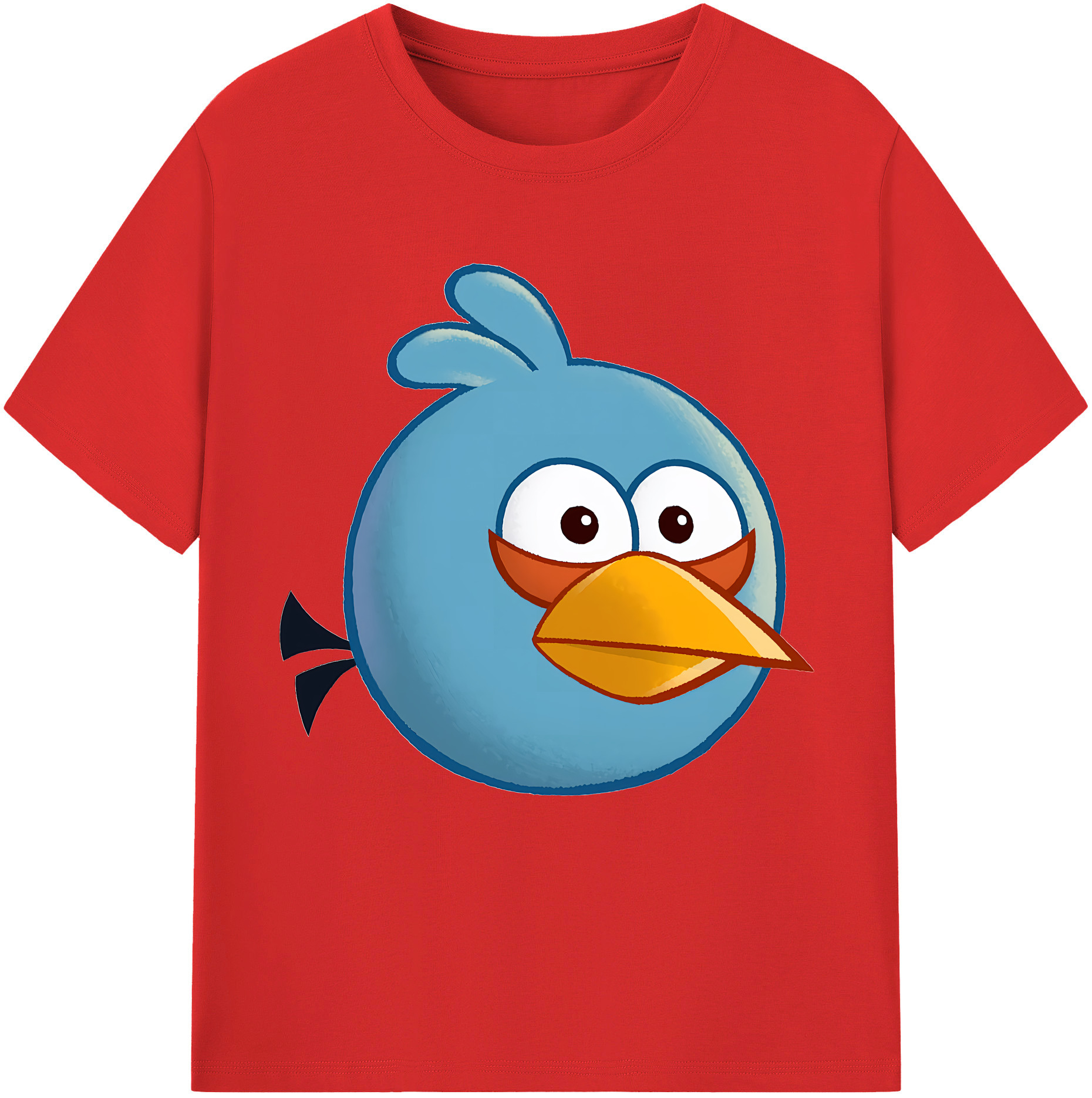 （画像用） Angry Birds アングリーバード 綿100％半袖Tシャツ（フロントプリント）