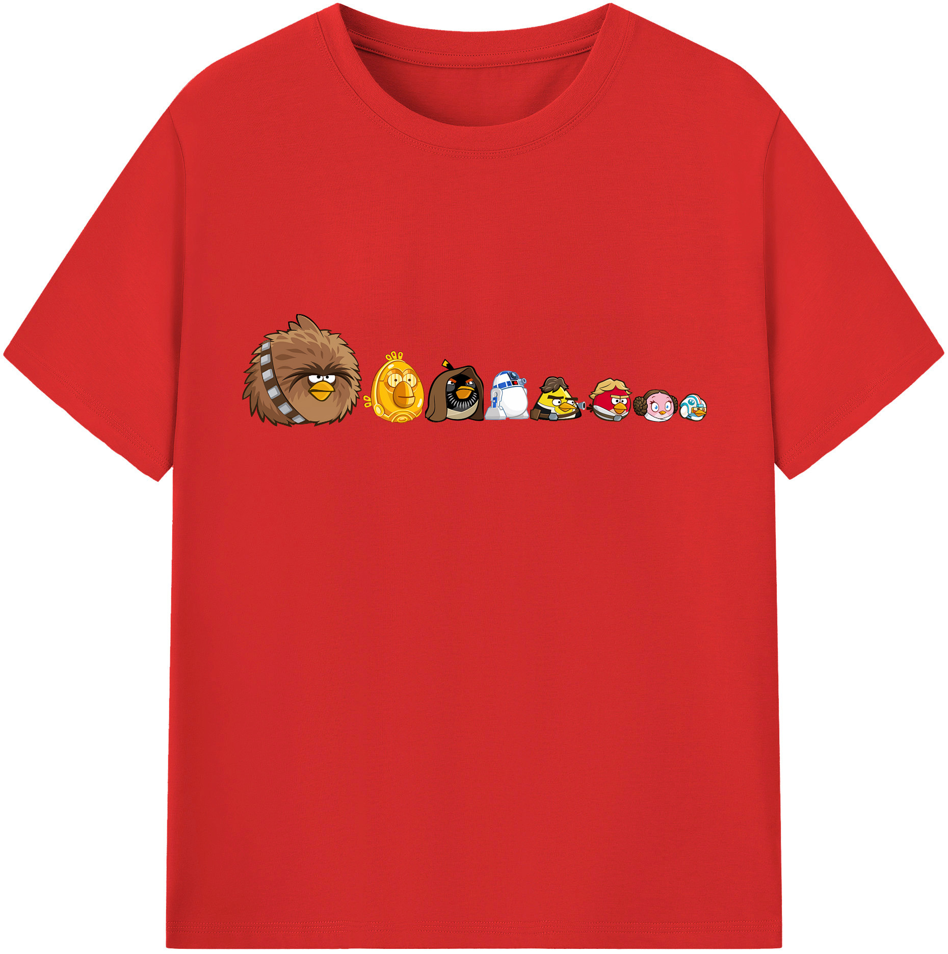 （画像用） Angry Birds アングリーバード 綿100％半袖Tシャツ（フロントプリント）