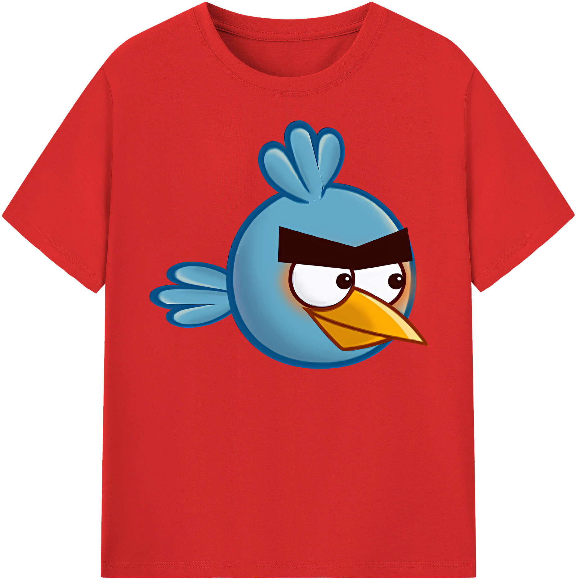 （画像用） Angry Birds アングリーバード 綿100％半袖Tシャツ（フロントプリント）