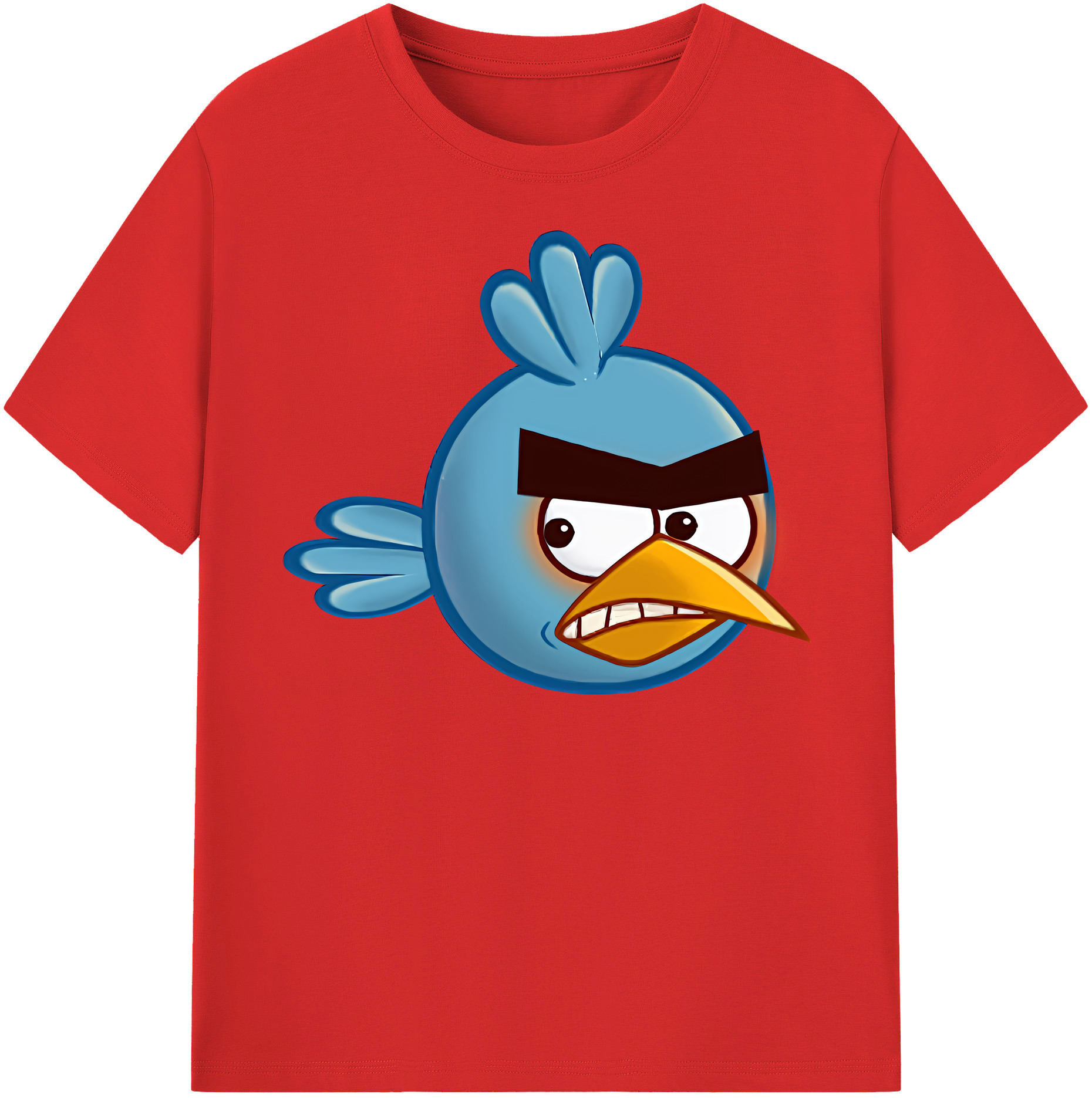 （画像用） Angry Birds アングリーバード 綿100％半袖Tシャツ（フロントプリント）