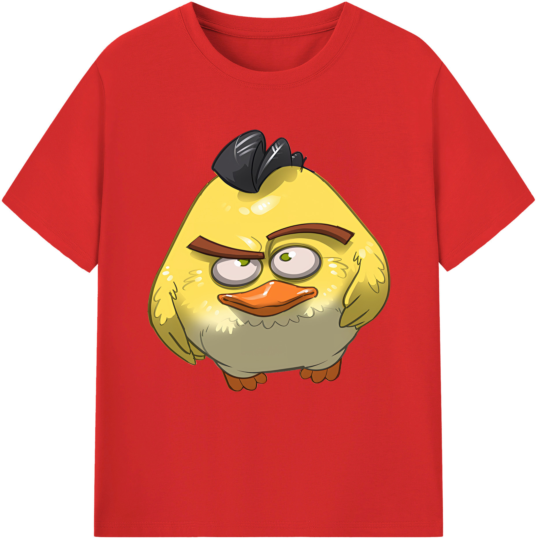 （画像用） Angry Birds アングリーバード 綿100％半袖Tシャツ（フロントプリント）
