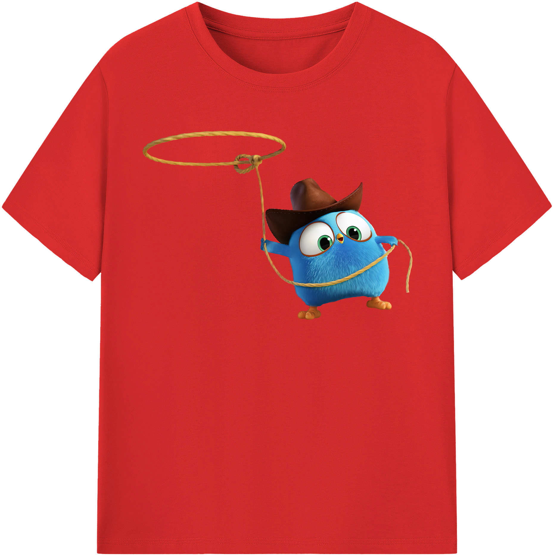 （画像用） Angry Birds アングリーバード 綿100％半袖Tシャツ（フロントプリント）