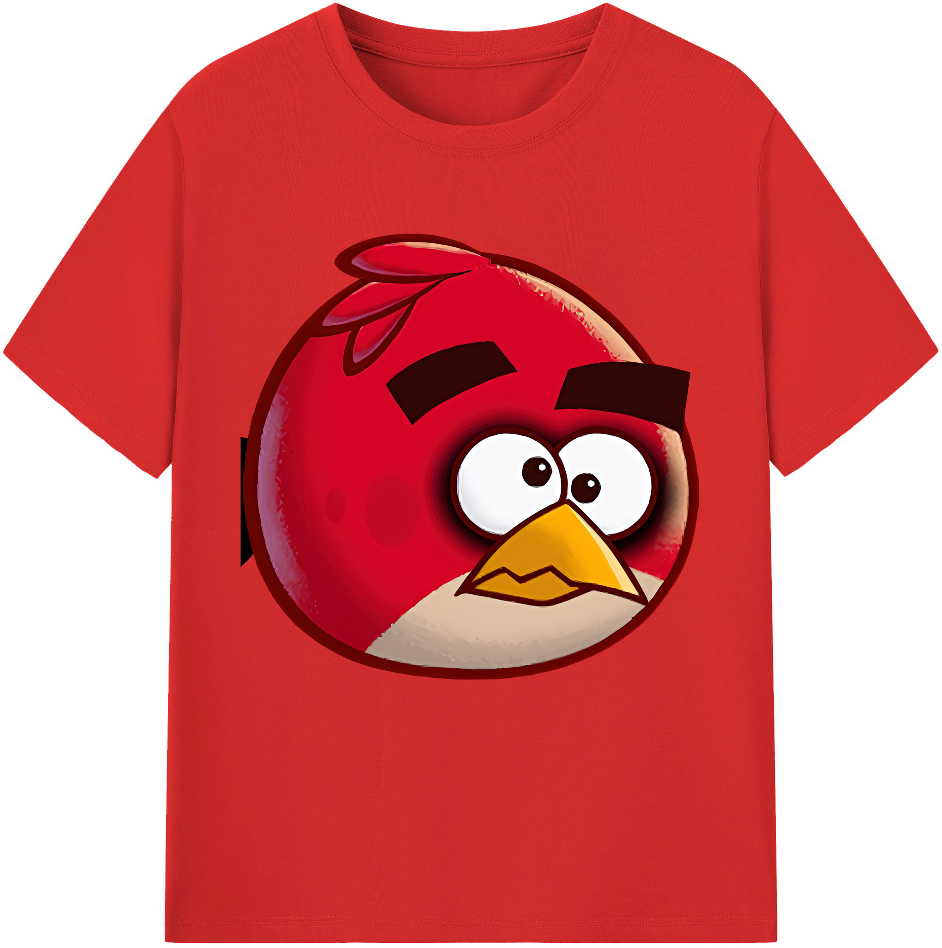 （画像用） Angry Birds アングリーバード 綿100％半袖Tシャツ（フロントプリント）