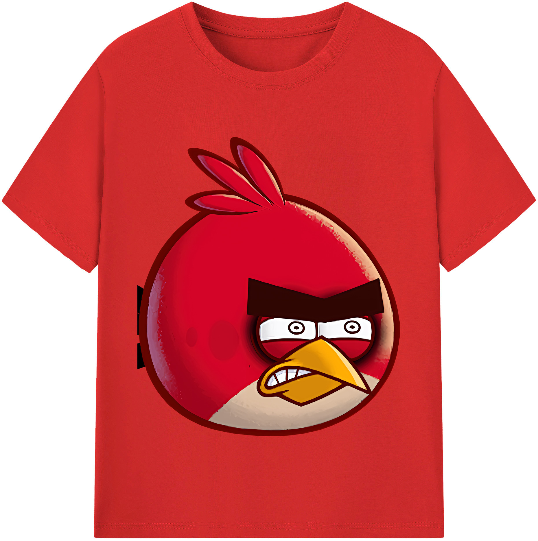 （画像用） Angry Birds アングリーバード 綿100％半袖Tシャツ（フロントプリント）