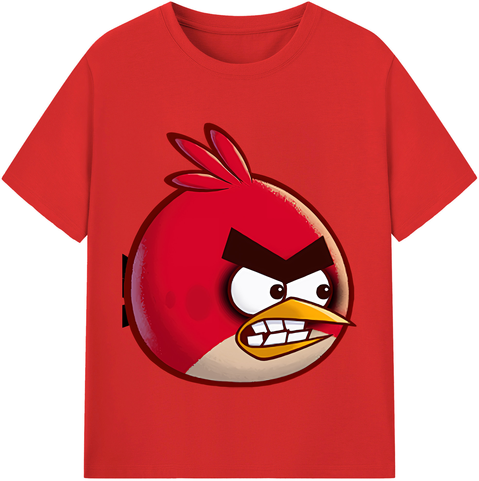 （画像用） Angry Birds アングリーバード 綿100％半袖Tシャツ（フロントプリント）