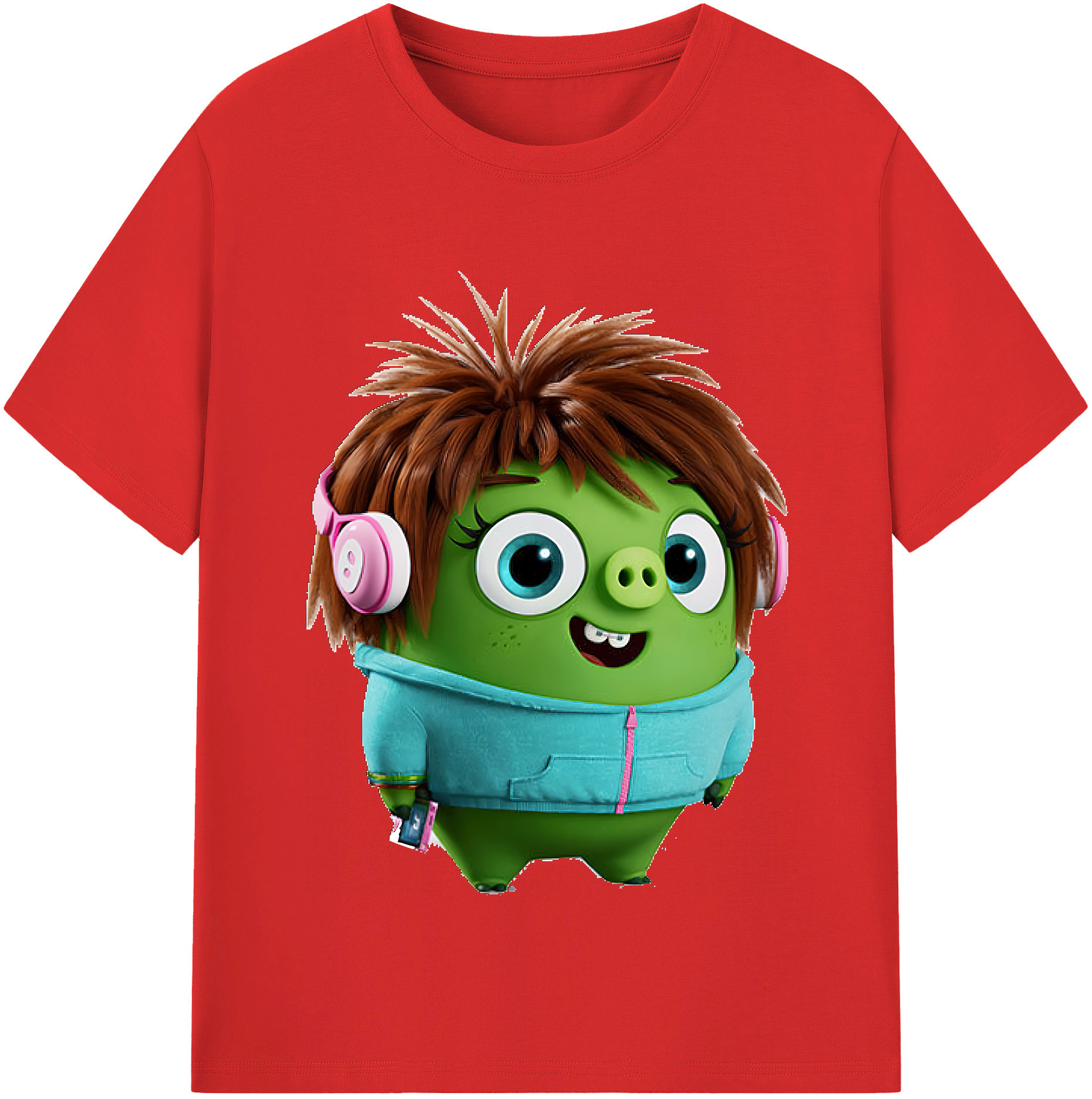 （画像用） Angry Birds アングリーバード 綿100％半袖Tシャツ（フロントプリント）