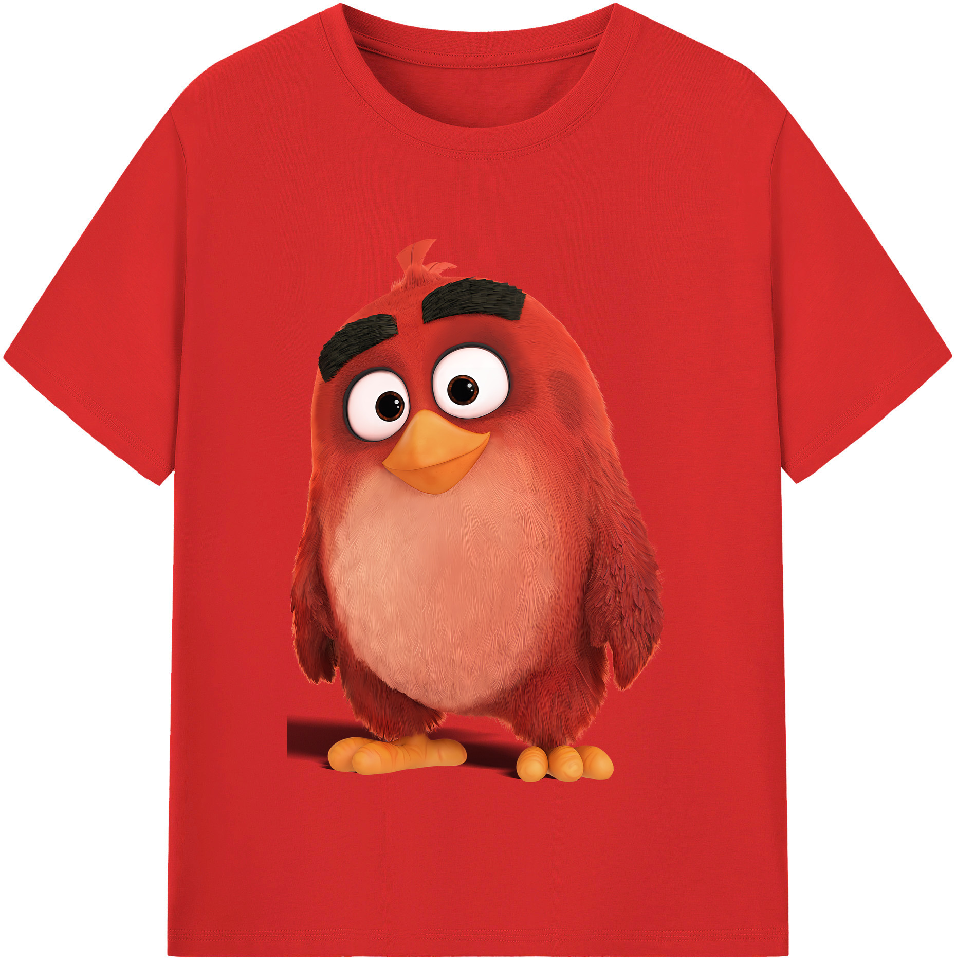 （画像用） Angry Birds アングリーバード 綿100％半袖Tシャツ（フロントプリント）