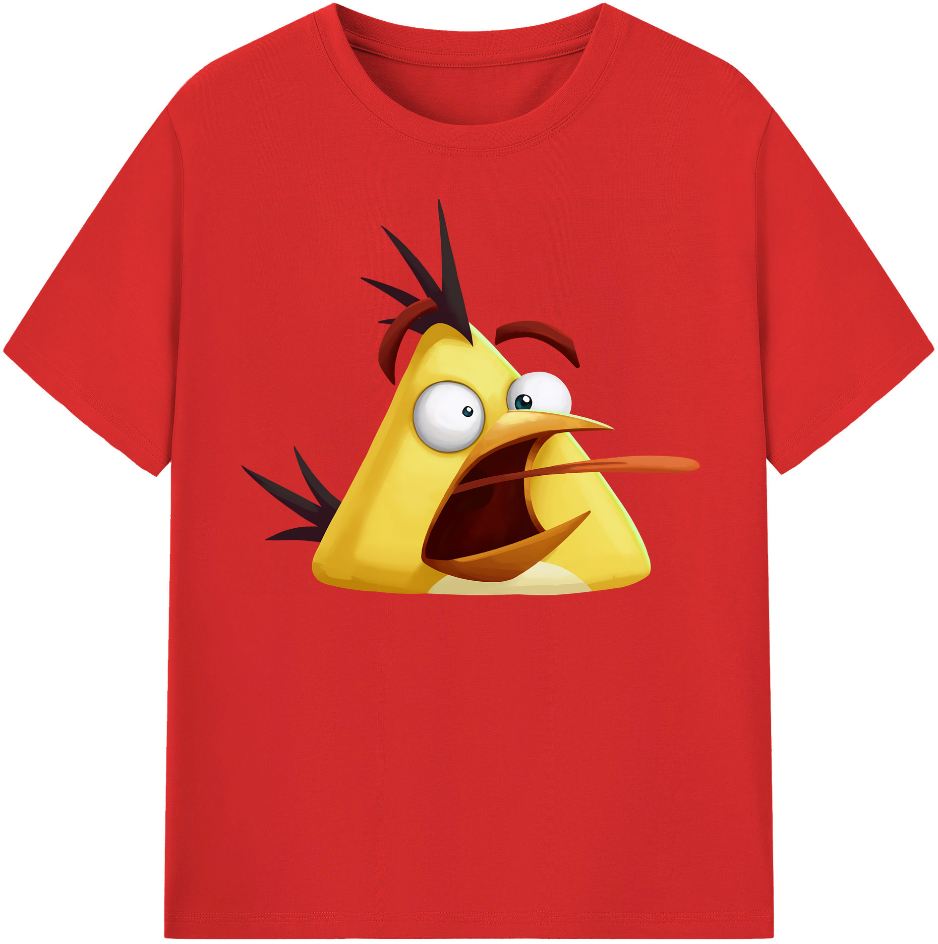 （画像用） Angry Birds アングリーバード 綿100％半袖Tシャツ（フロントプリント）