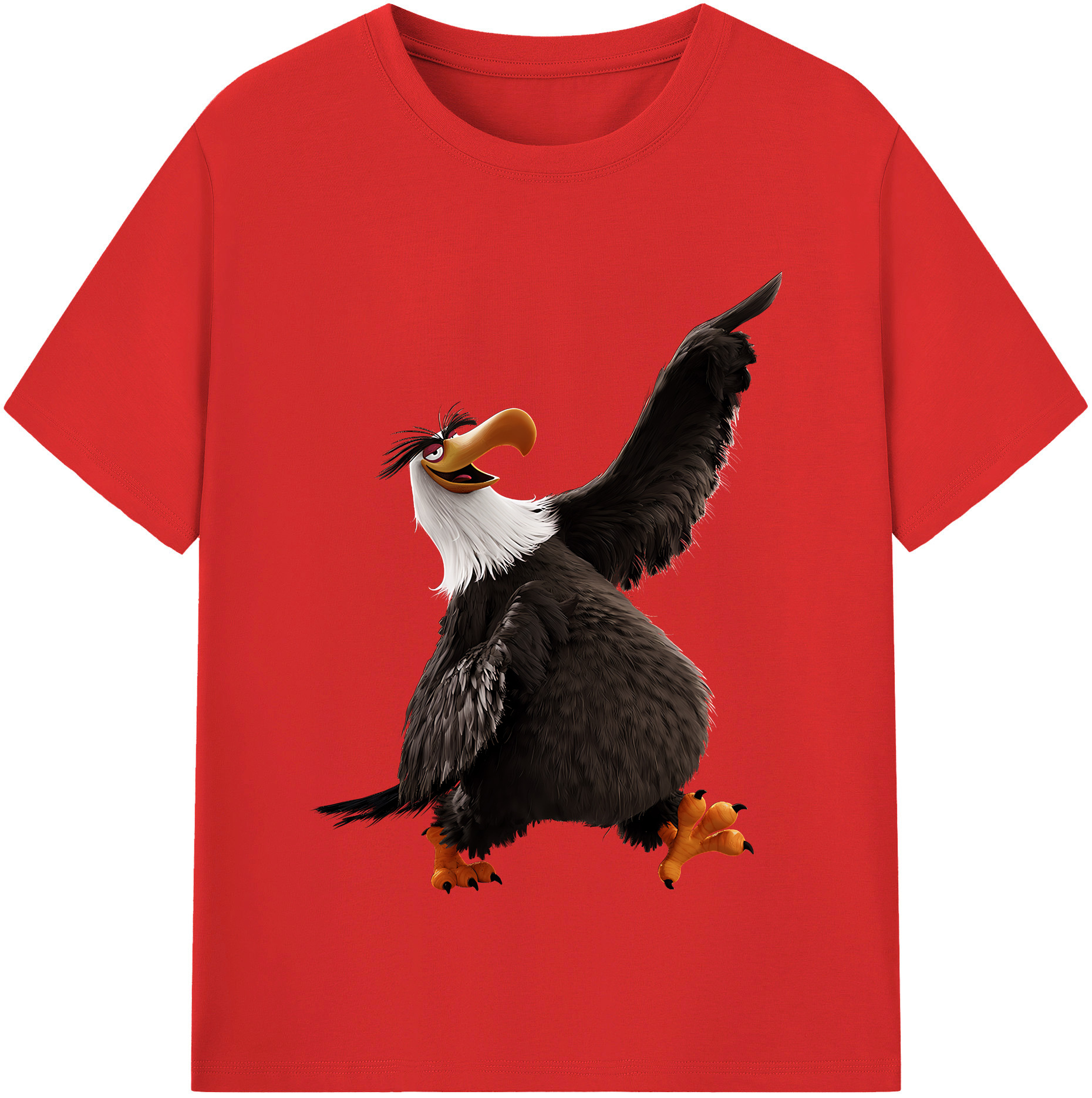 （画像用） Angry Birds アングリーバード 綿100％半袖Tシャツ（フロントプリント）