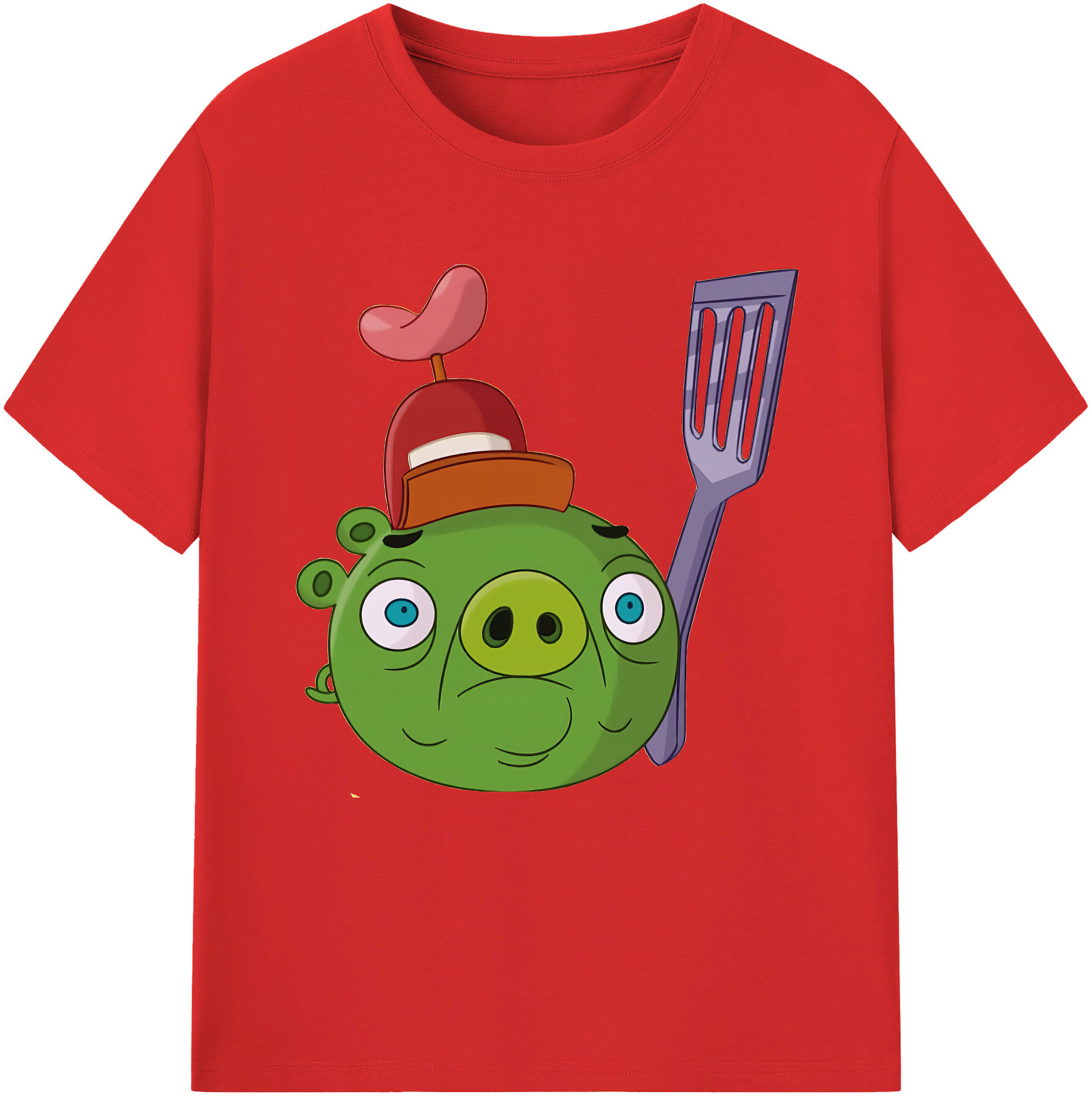 （画像用） Angry Birds アングリーバード 綿100％半袖Tシャツ（フロントプリント）