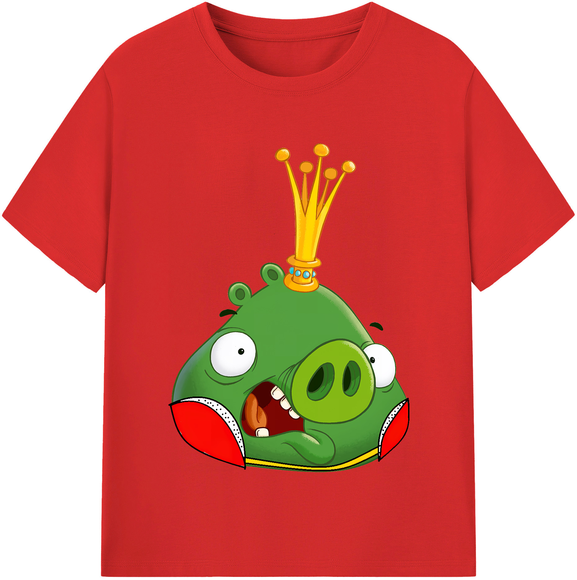 （画像用） Angry Birds アングリーバード 綿100％半袖Tシャツ（フロントプリント）