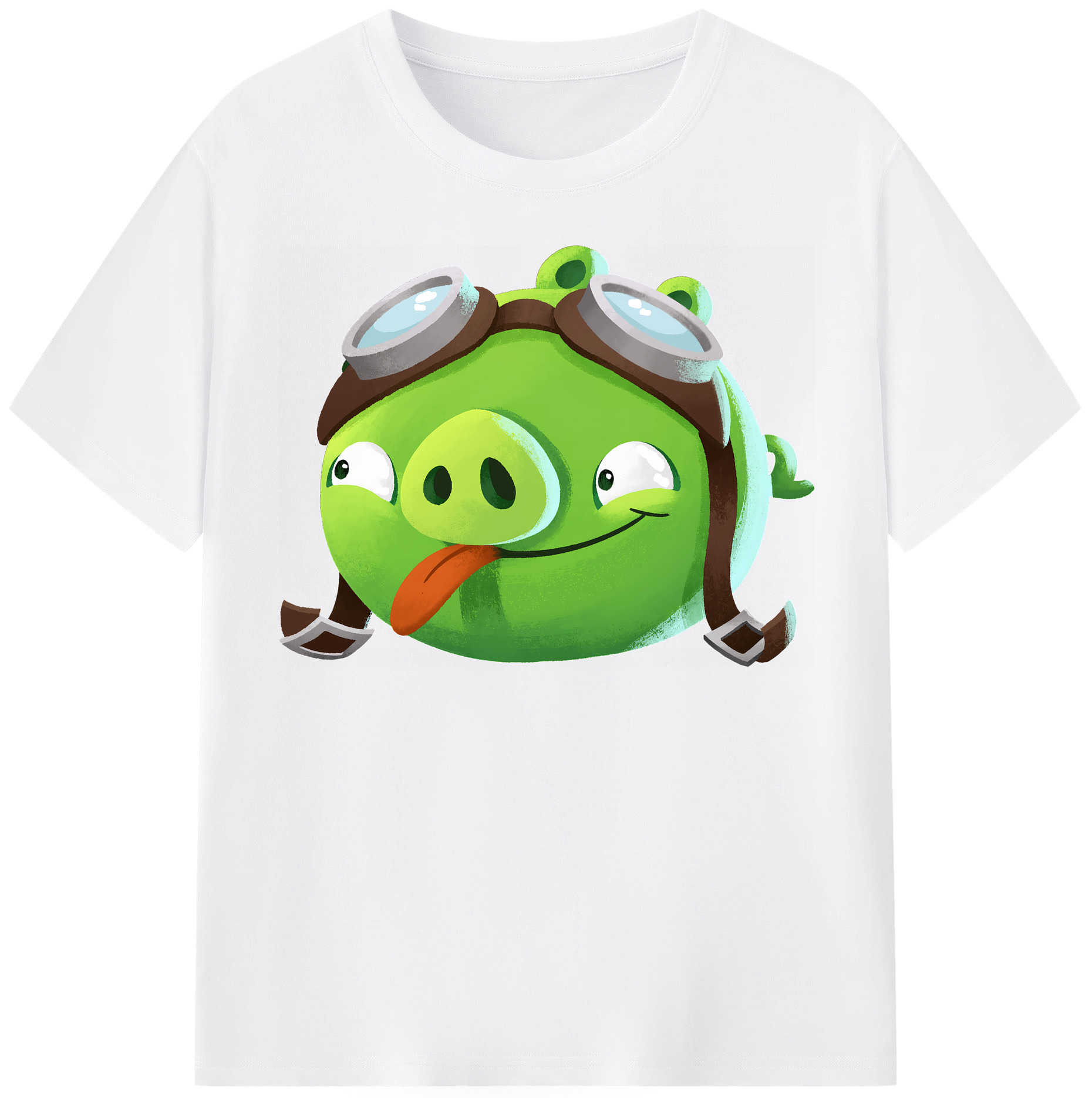 （画像用） Angry Birds アングリーバード 綿100％半袖Tシャツ（フロントプリント）