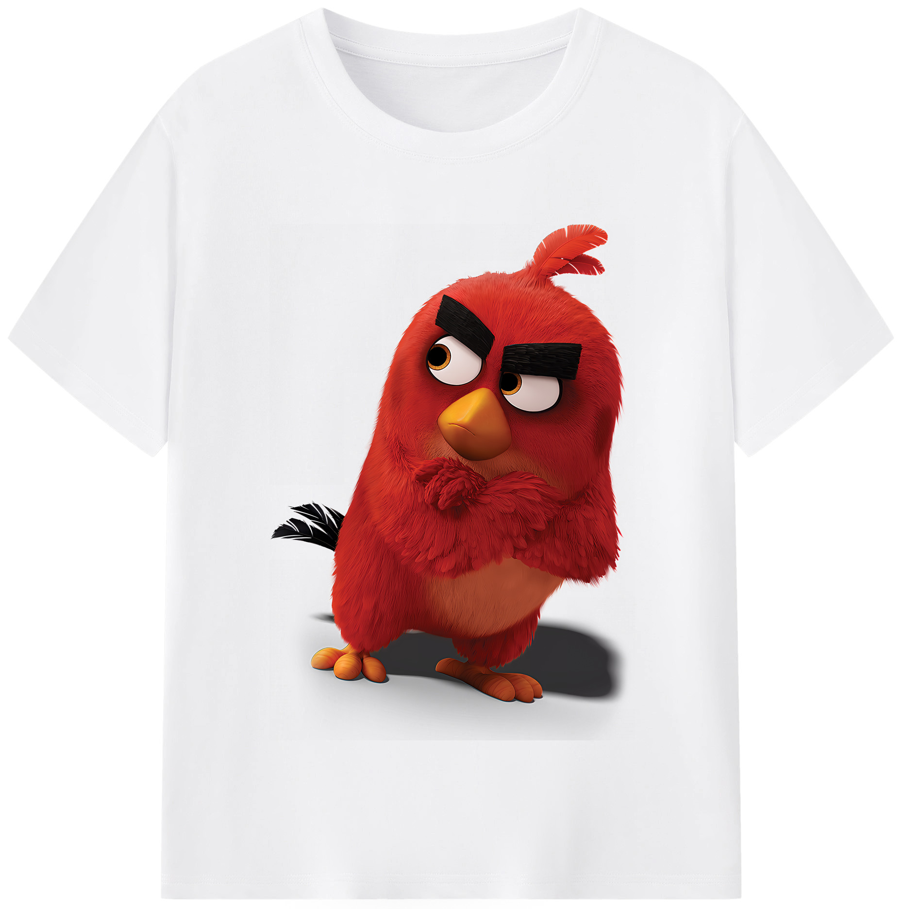 （画像用） Angry Birds アングリーバード 綿100％半袖Tシャツ（フロントプリント）