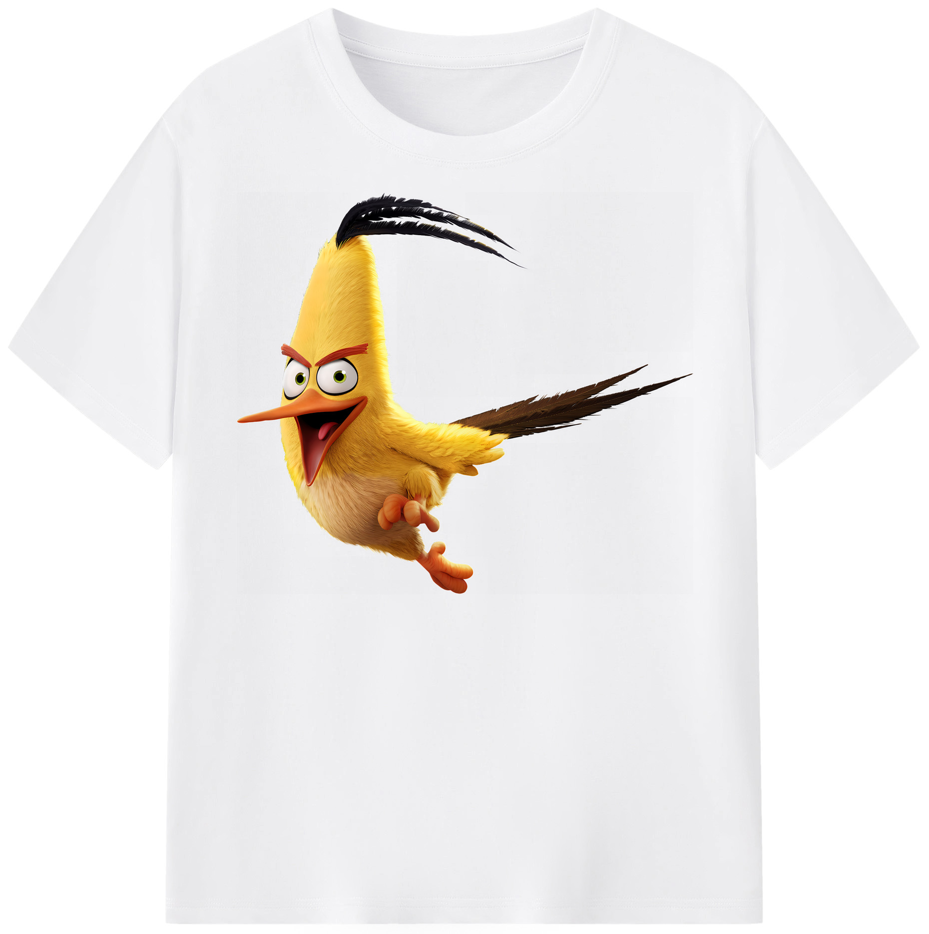（画像用） Angry Birds アングリーバード 綿100％半袖Tシャツ（フロントプリント）