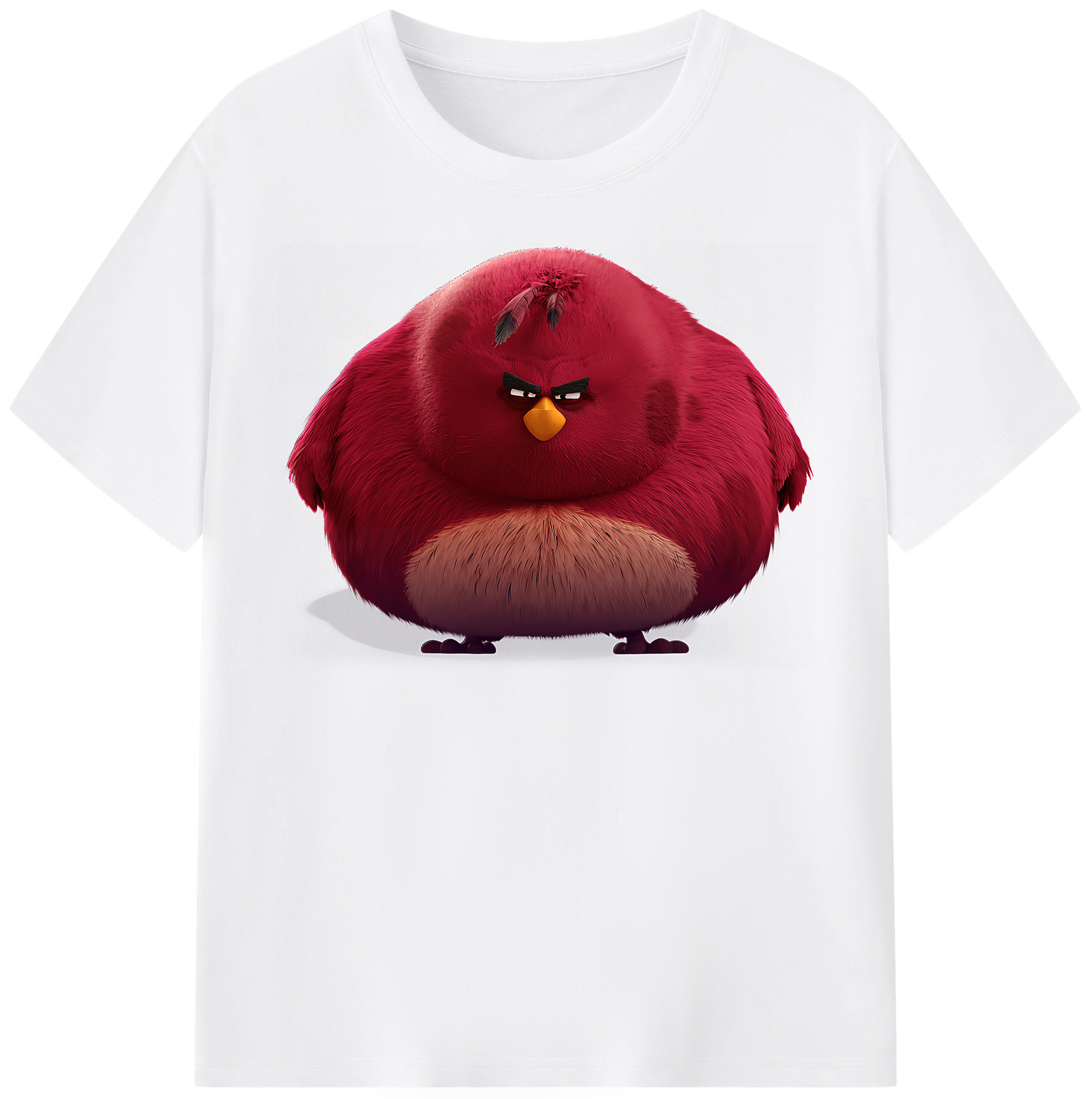 （画像用） Angry Birds アングリーバード 綿100％半袖Tシャツ（フロントプリント）