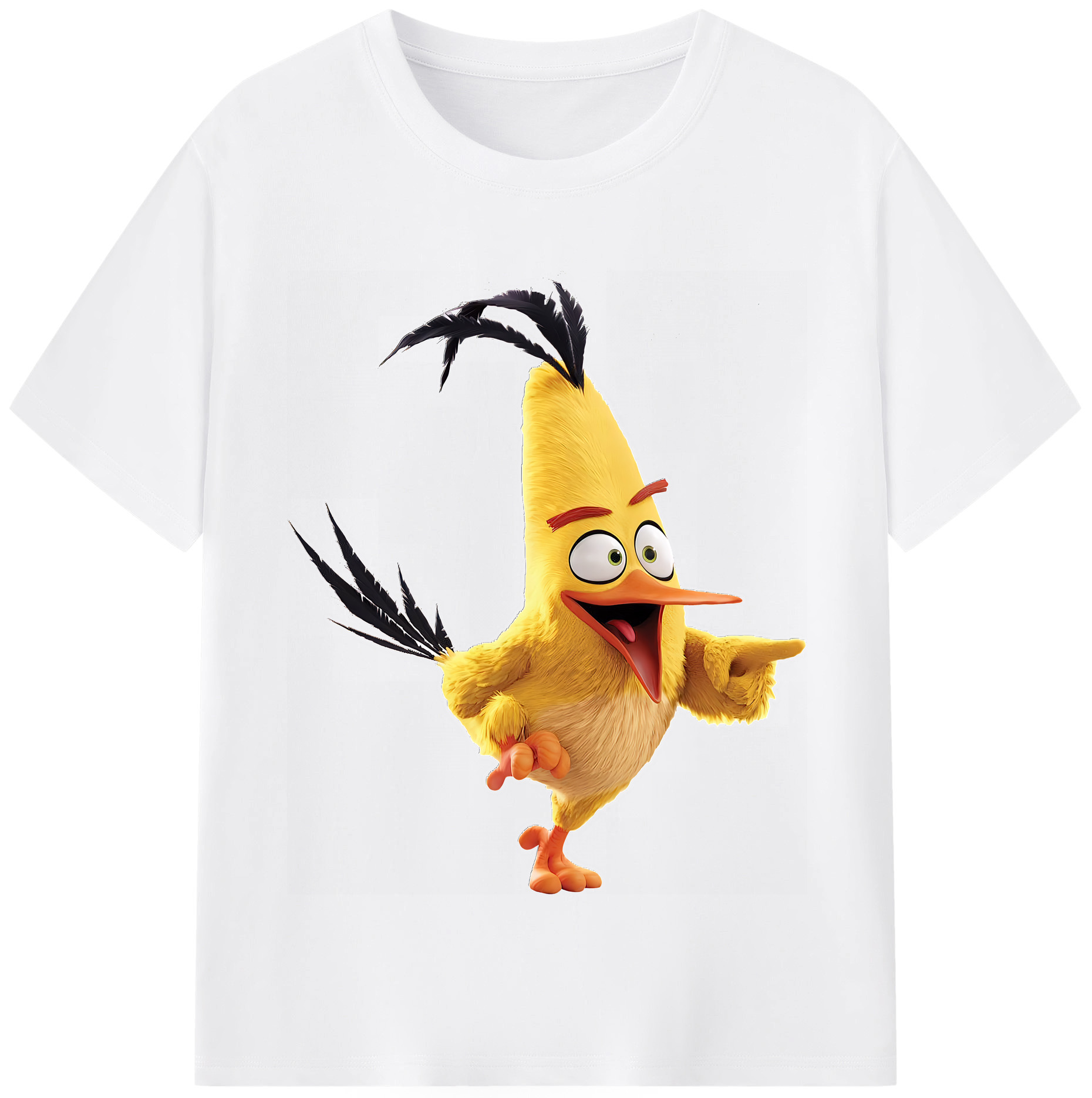 （画像用） Angry Birds アングリーバード 綿100％半袖Tシャツ（フロントプリント）