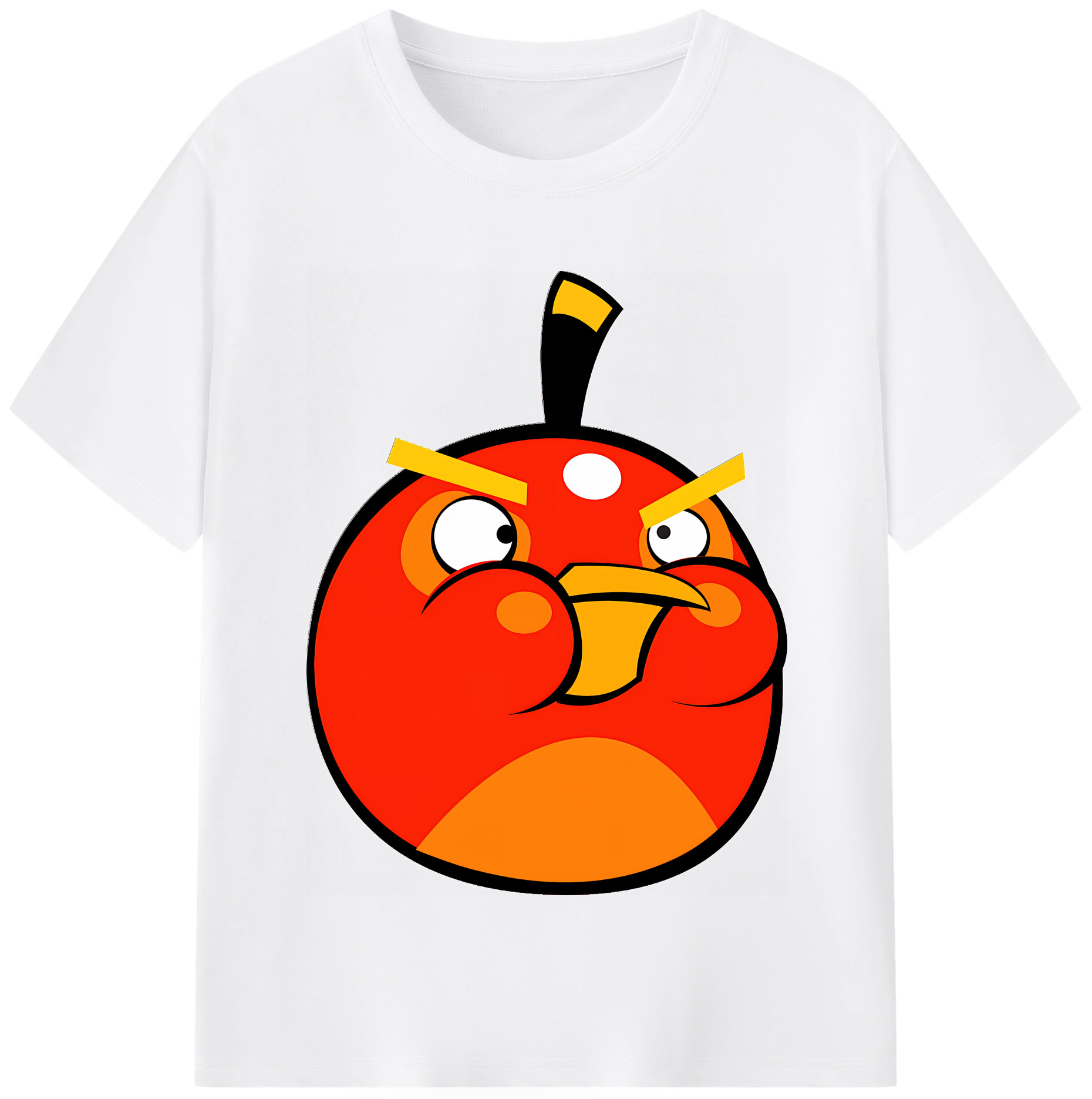 （画像用） Angry Birds アングリーバード 綿100％半袖Tシャツ（フロントプリント）