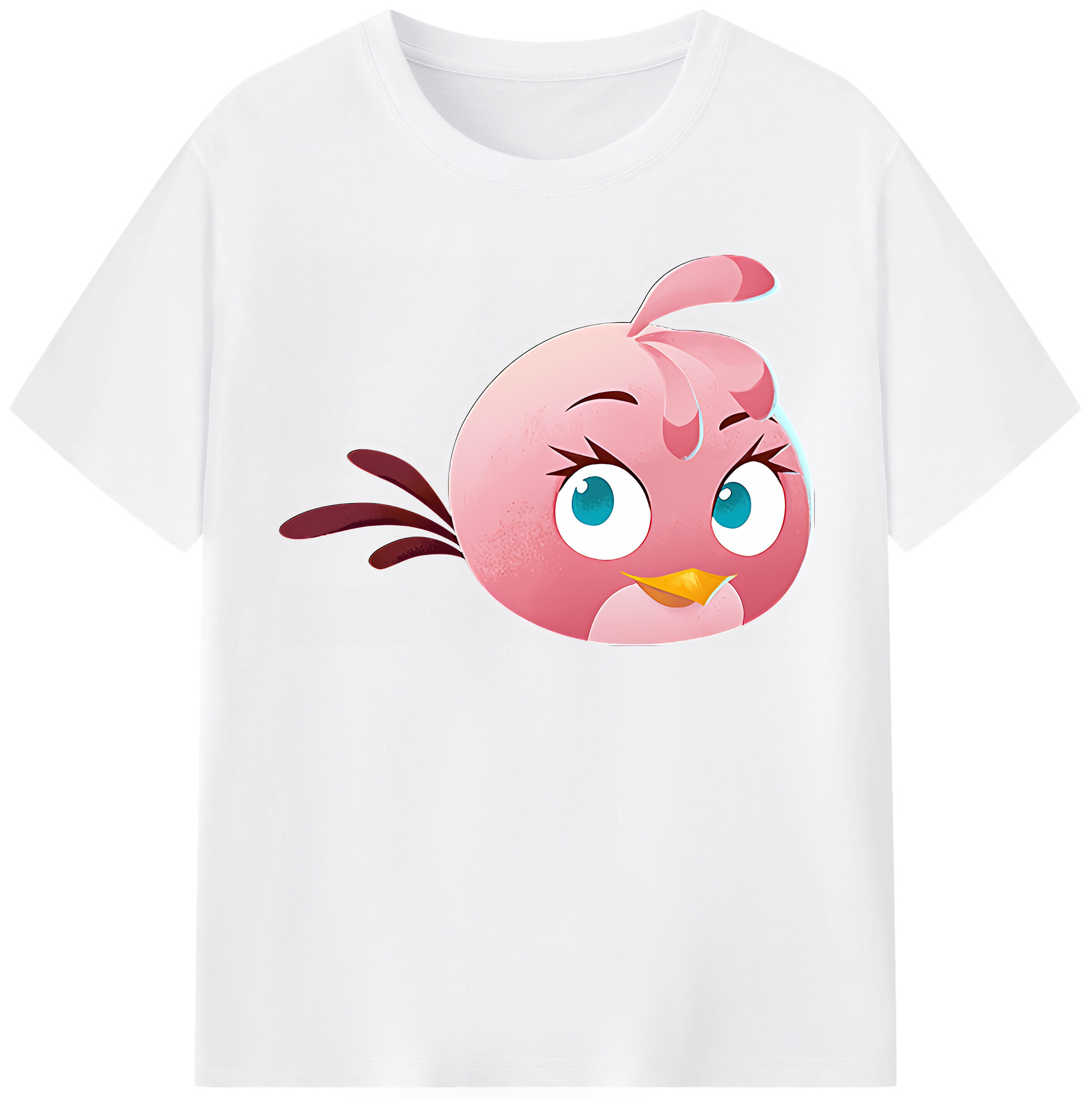 （画像用） Angry Birds アングリーバード 綿100％半袖Tシャツ（フロントプリント）