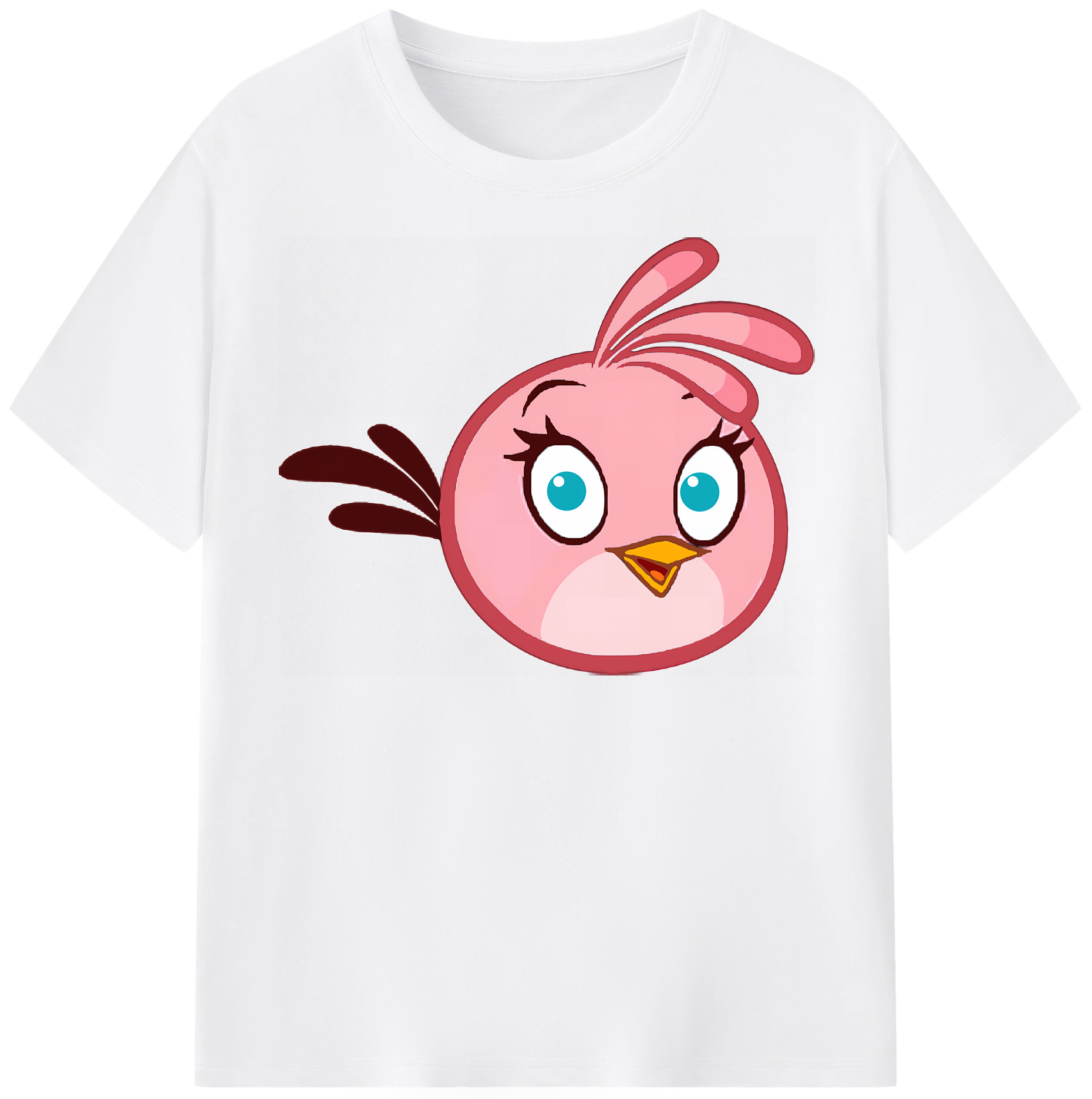 （画像用） Angry Birds アングリーバード 綿100％半袖Tシャツ（フロントプリント）