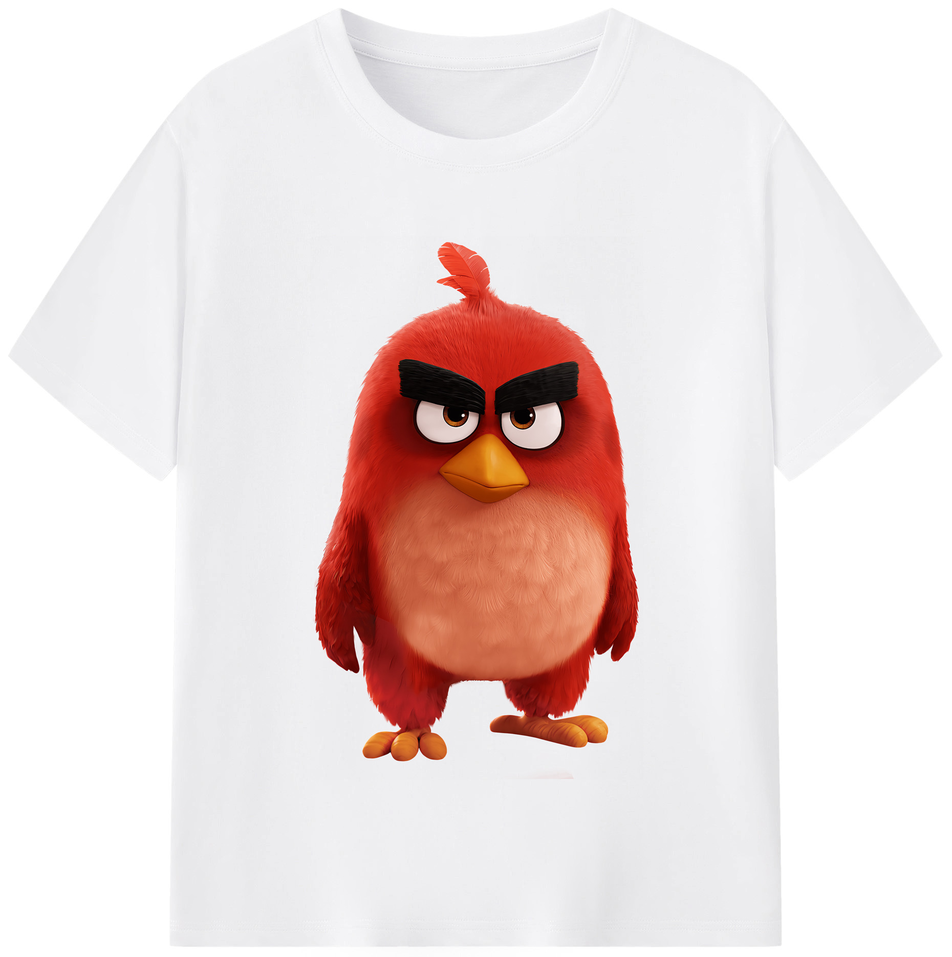 （画像用） Angry Birds アングリーバード 綿100％半袖Tシャツ（フロントプリント）