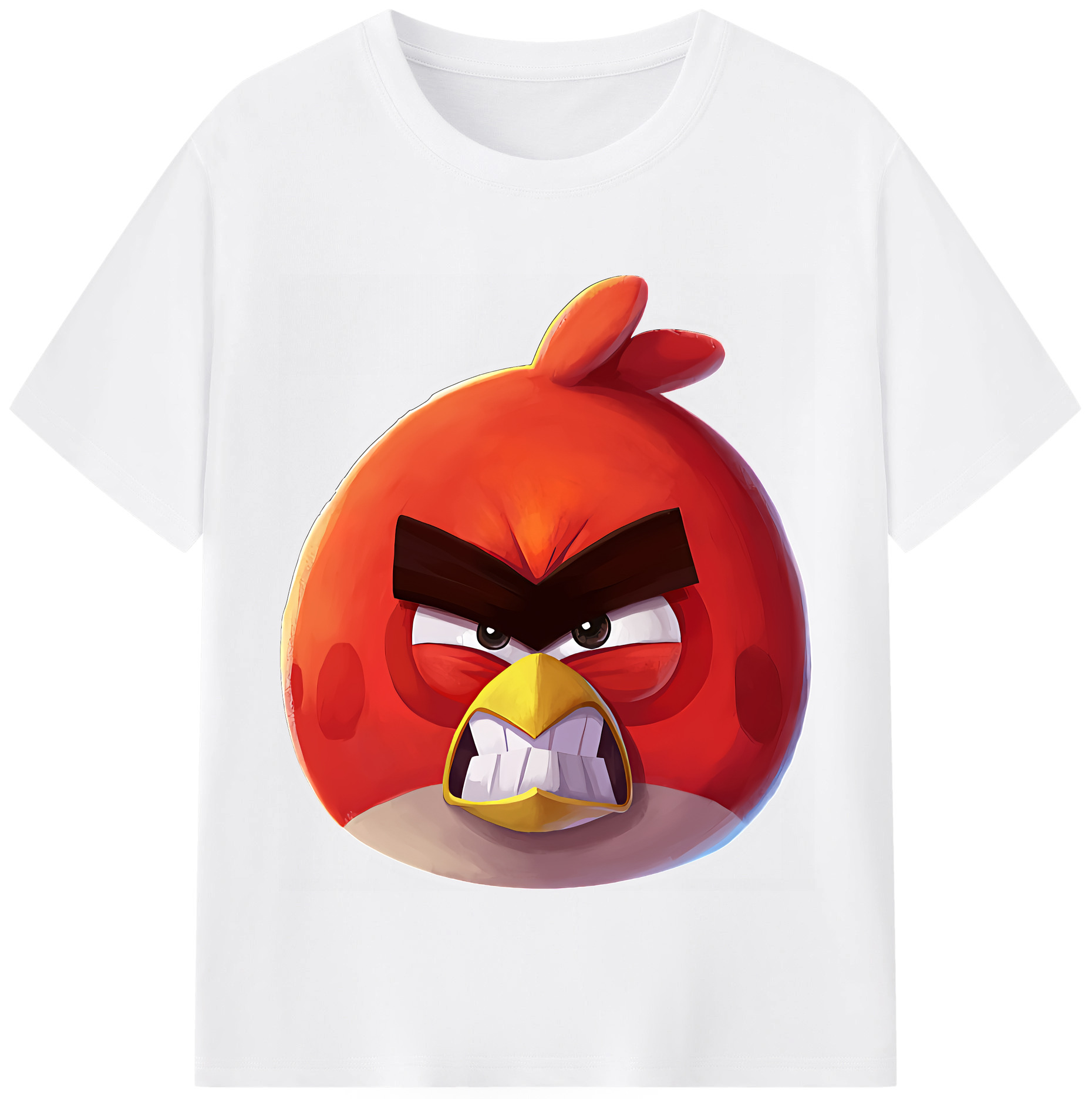 （画像用） Angry Birds アングリーバード 綿100％半袖Tシャツ（フロントプリント）