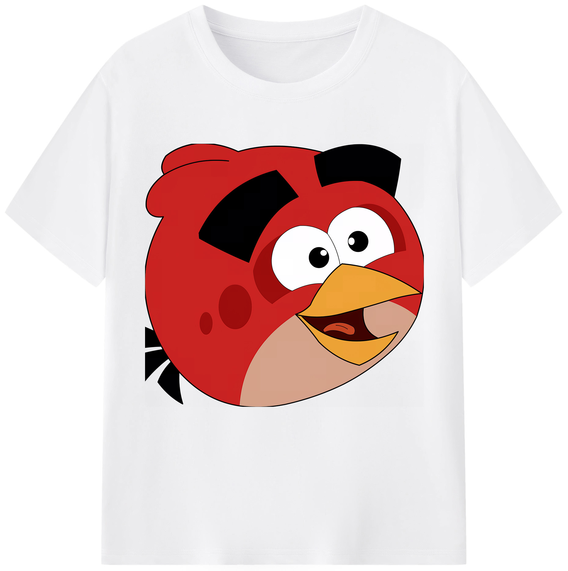 （画像用） Angry Birds アングリーバード 綿100％半袖Tシャツ（フロントプリント）
