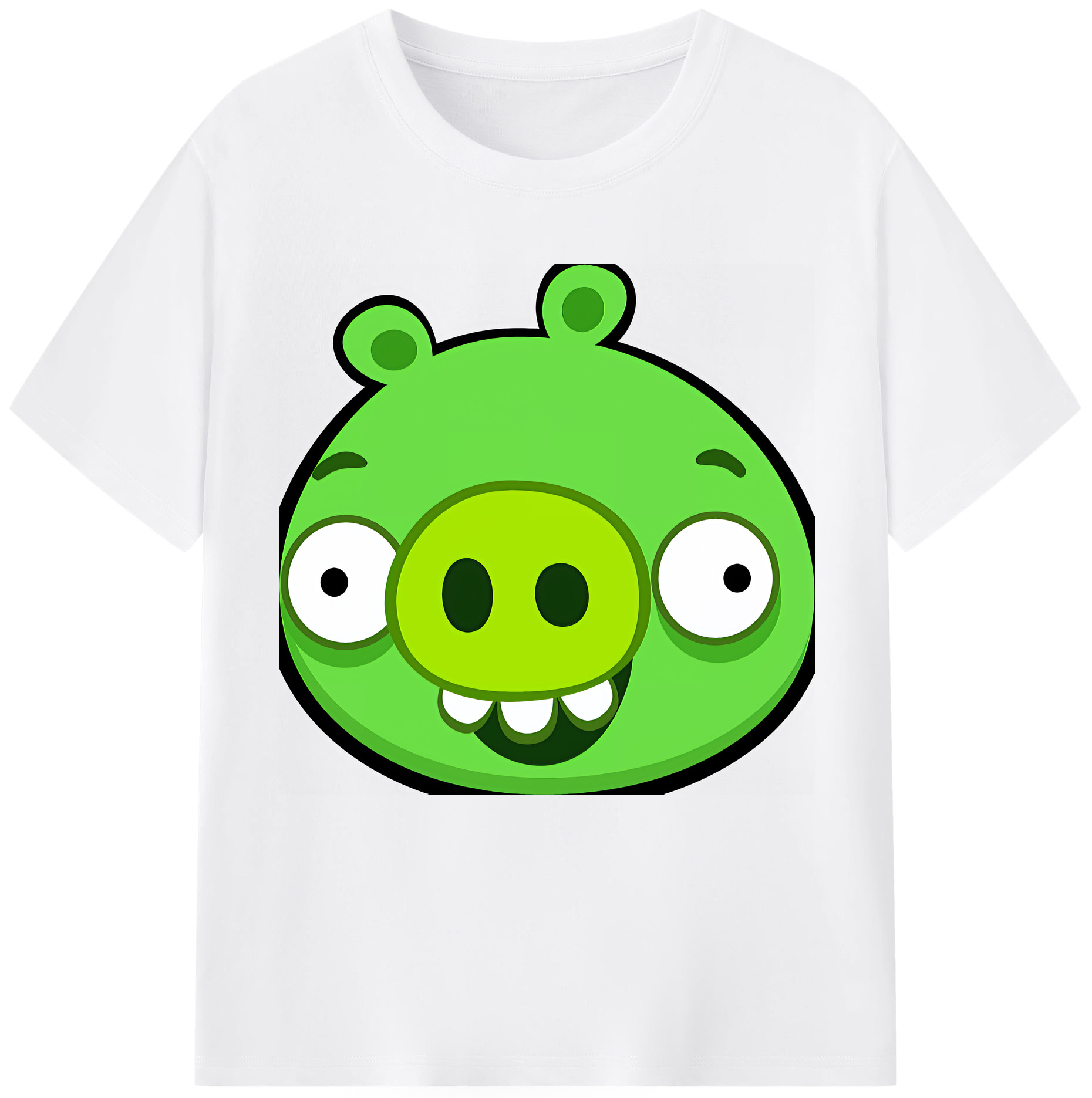 （画像用） Angry Birds アングリーバード 綿100％半袖Tシャツ（フロントプリント）