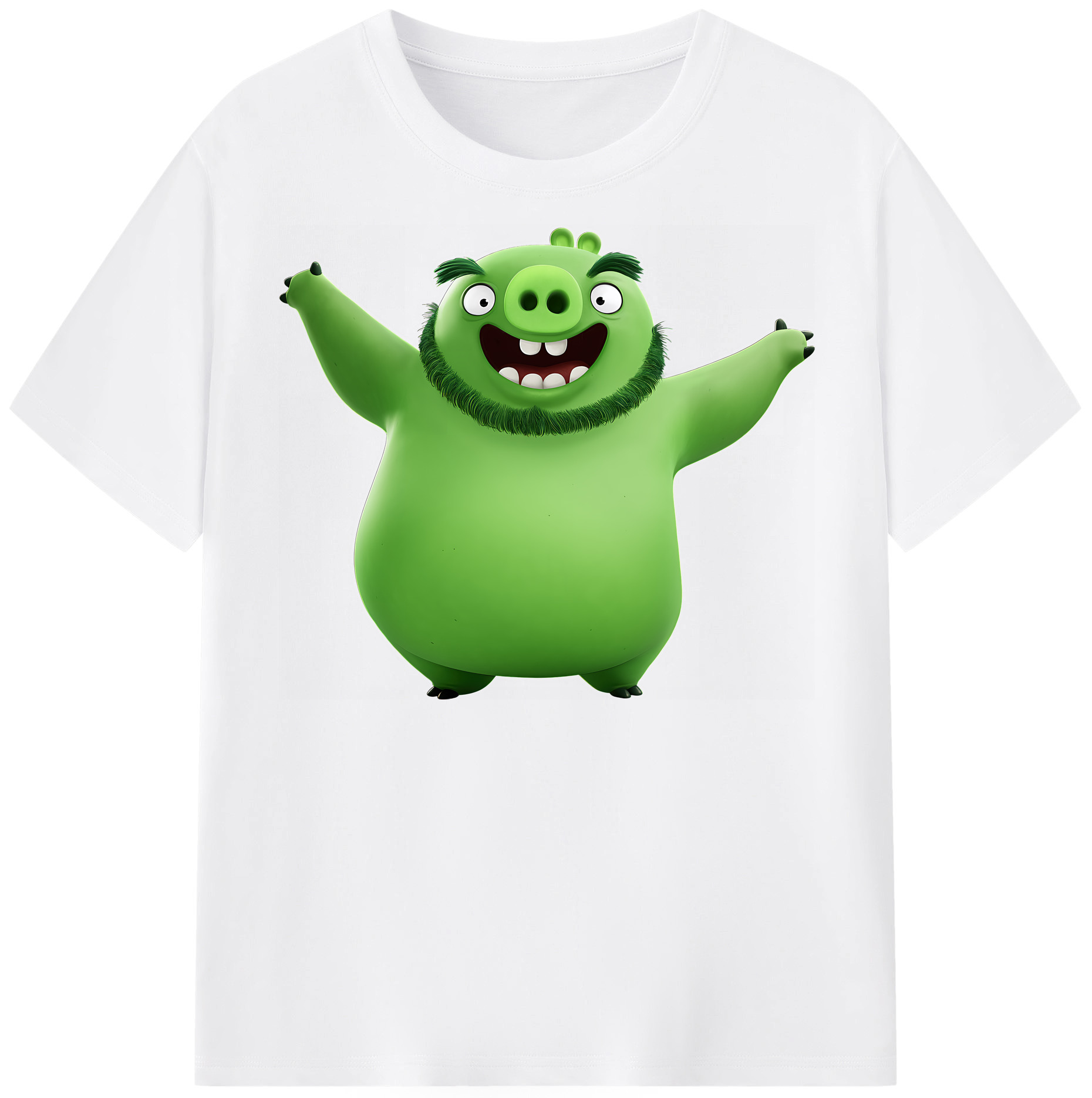 （画像用） Angry Birds アングリーバード 綿100％半袖Tシャツ（フロントプリント）