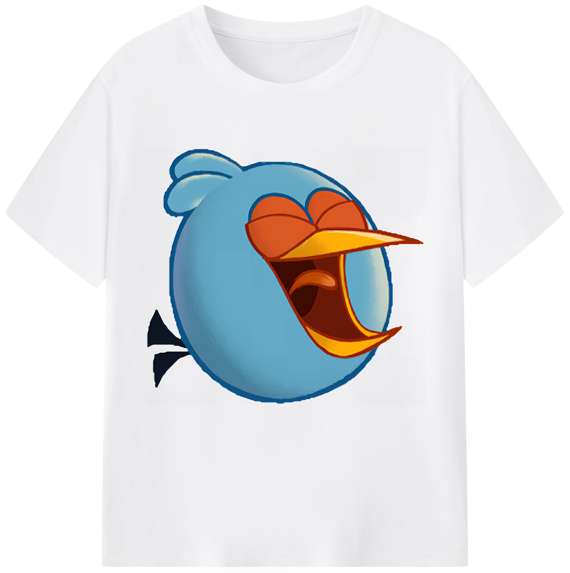 （画像用） Angry Birds アングリーバード 綿100％半袖Tシャツ（フロントプリント）
