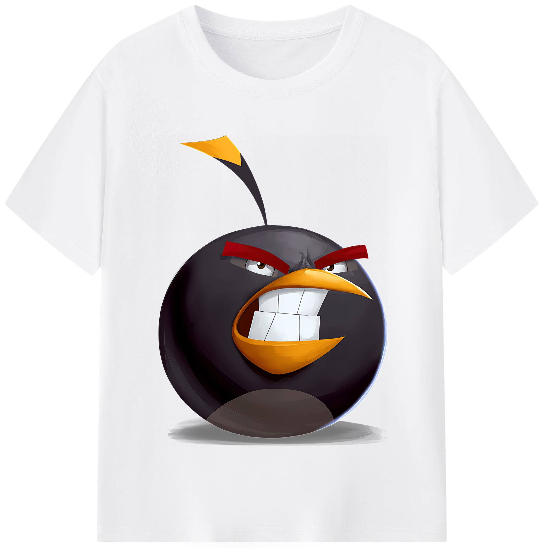 （画像用） Angry Birds アングリーバード 綿100％半袖Tシャツ（フロントプリント）