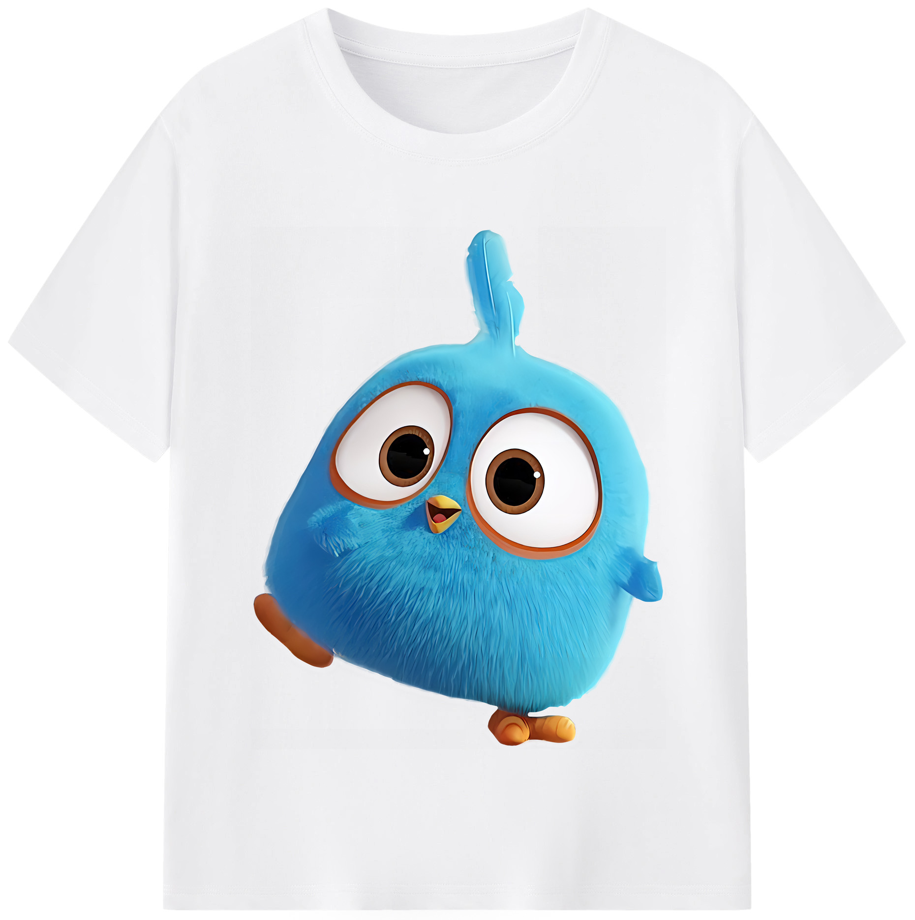 （画像用） Angry Birds アングリーバード 綿100％半袖Tシャツ（フロントプリント）