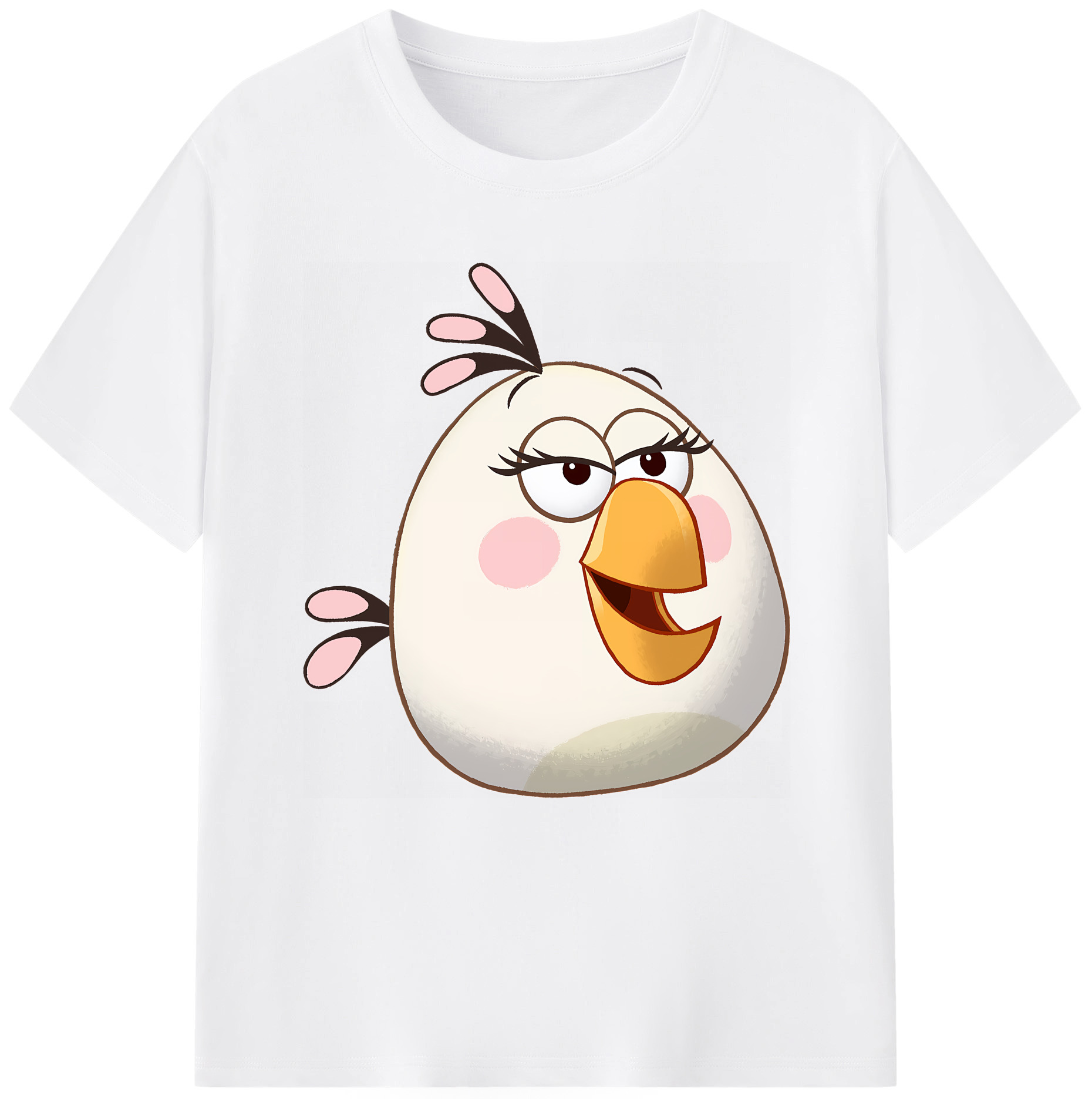 （画像用） Angry Birds アングリーバード 綿100％半袖Tシャツ（フロントプリント）
