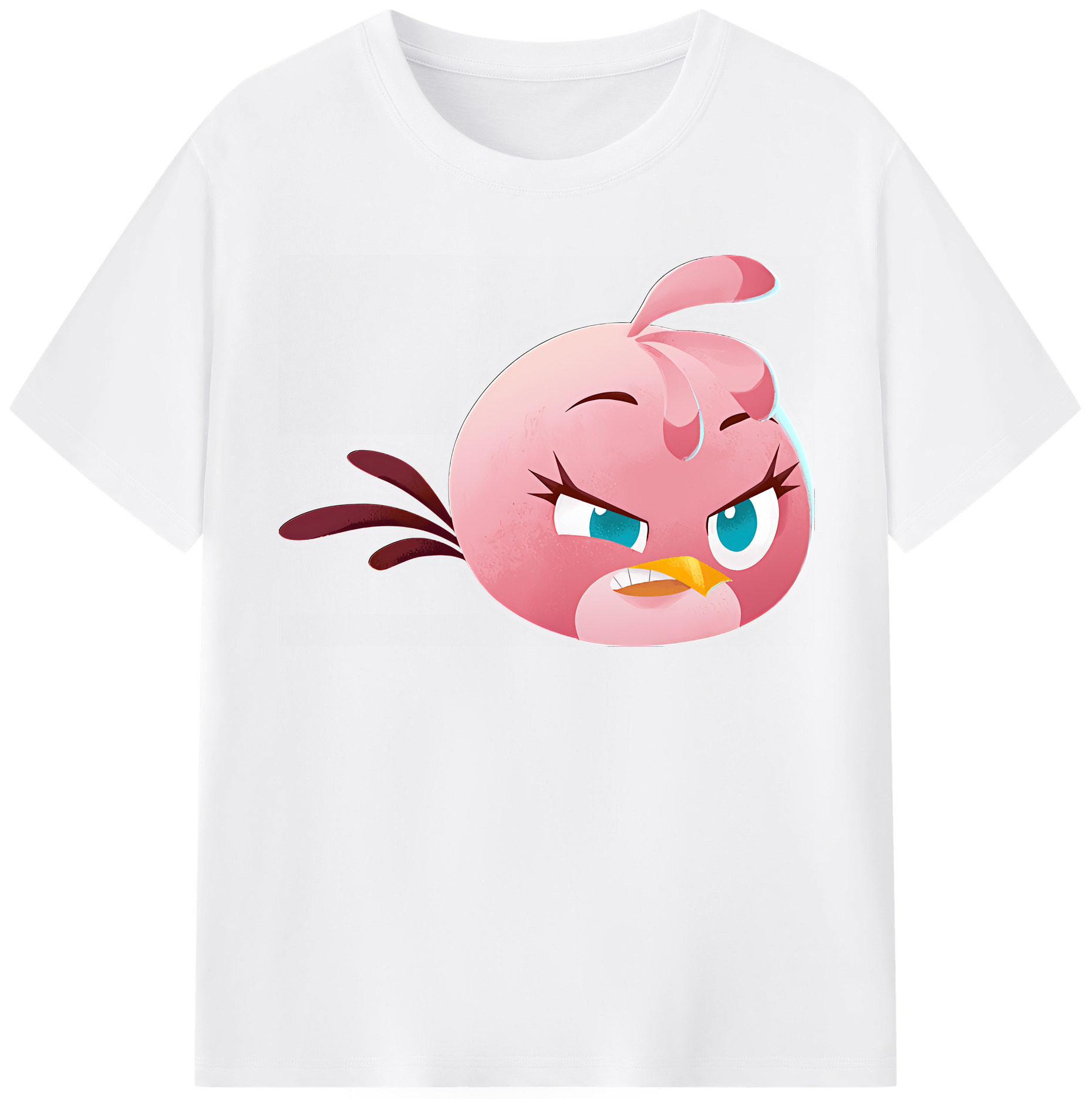 （画像用） Angry Birds アングリーバード 綿100％半袖Tシャツ（フロントプリント）