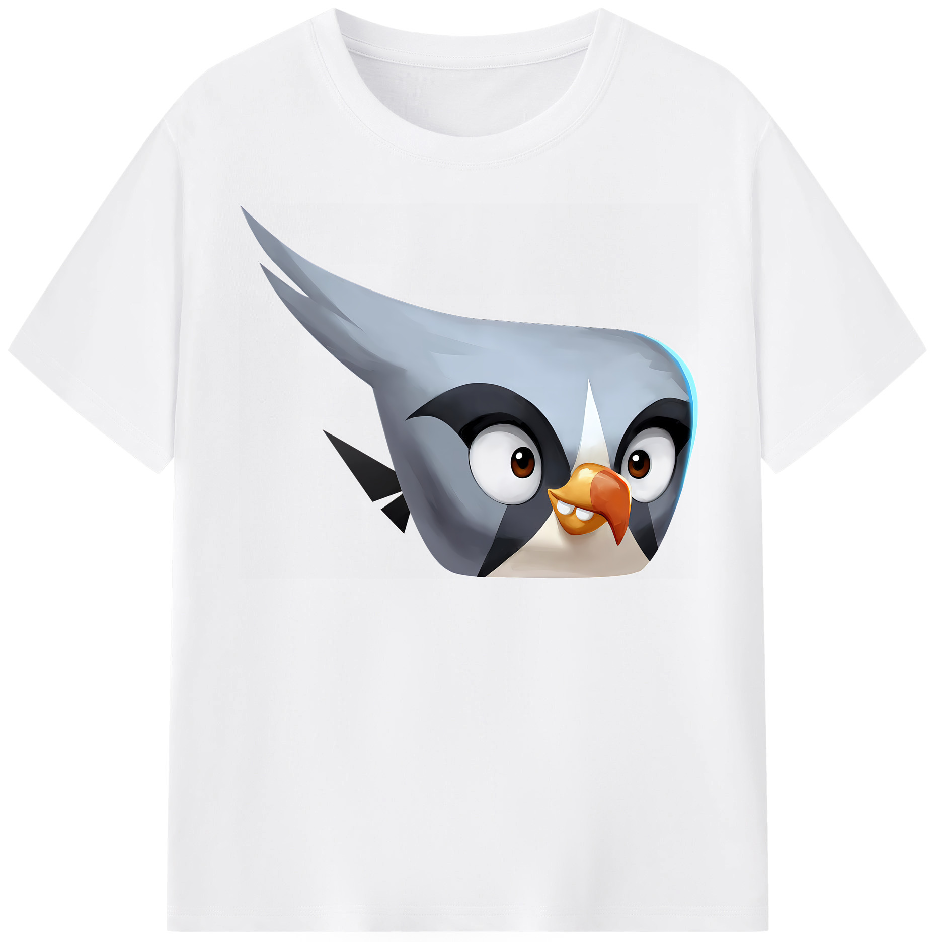 （画像用） Angry Birds アングリーバード 綿100％半袖Tシャツ（フロントプリント）