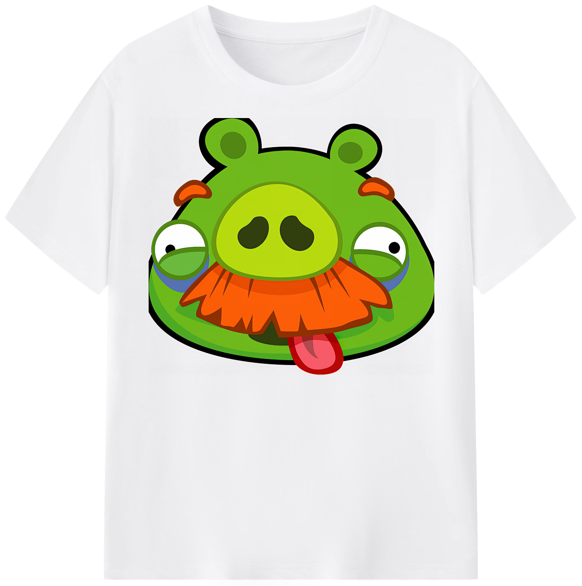 （画像用） Angry Birds アングリーバード 綿100％半袖Tシャツ（フロントプリント）