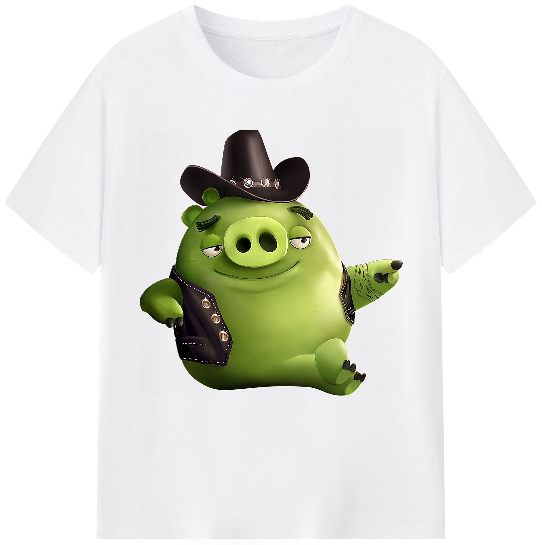 （画像用） Angry Birds アングリーバード 綿100％半袖Tシャツ（フロントプリント）