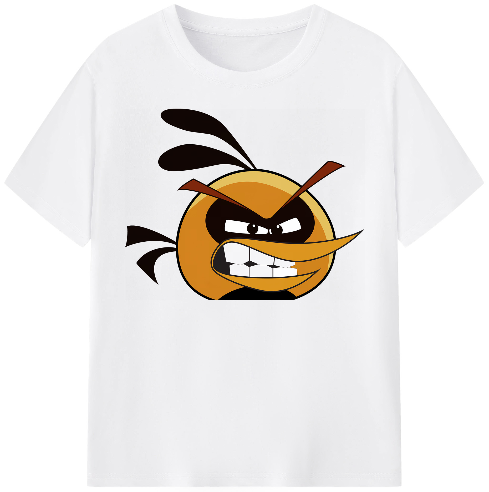 （画像用） Angry Birds アングリーバード 綿100％半袖Tシャツ（フロントプリント）