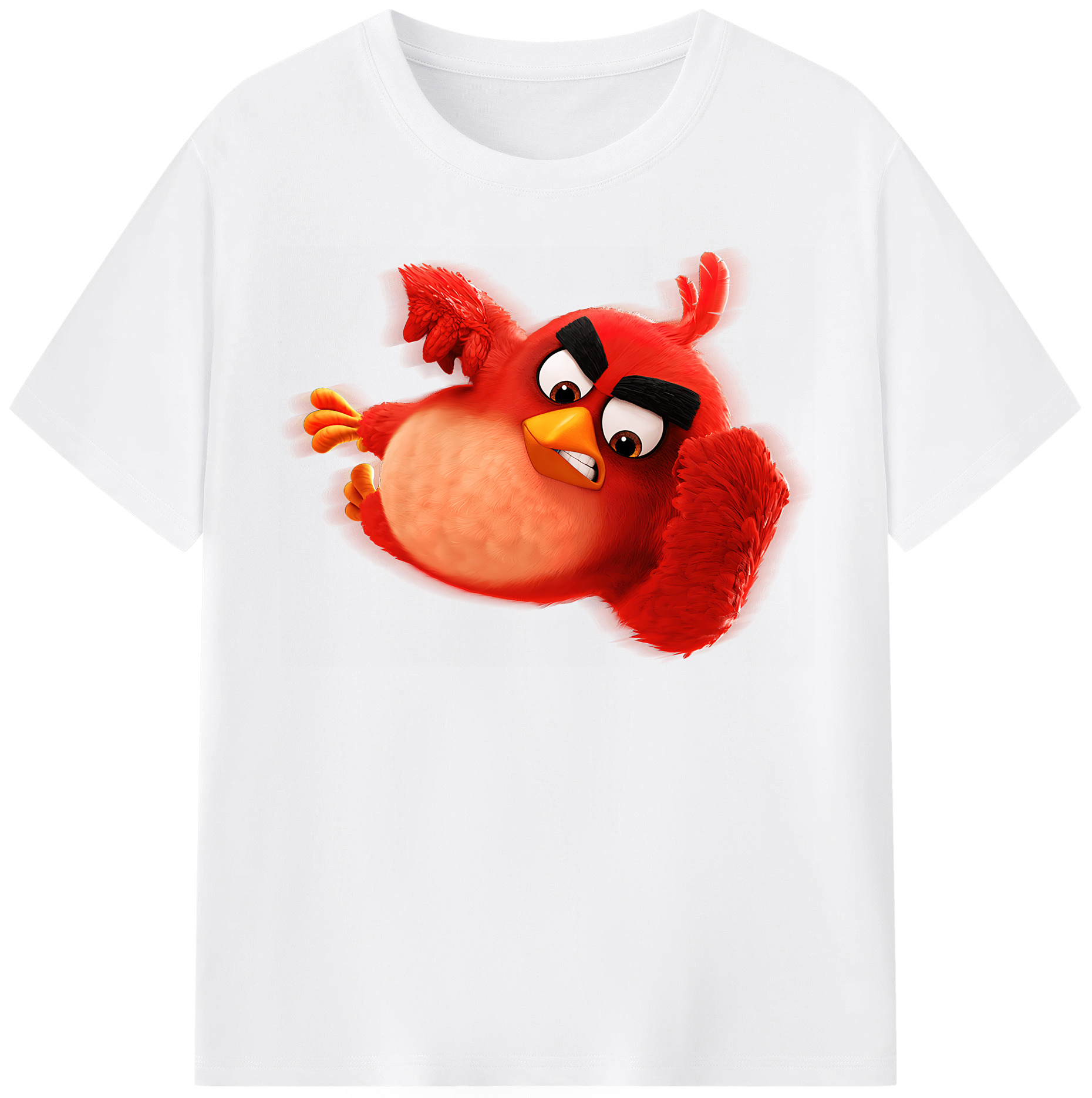 （画像用） Angry Birds アングリーバード 綿100％半袖Tシャツ（フロントプリント）